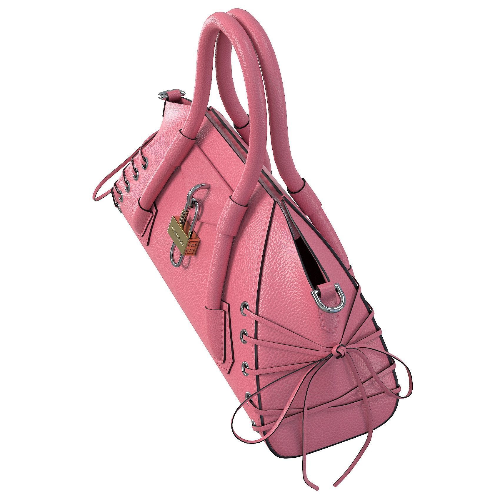 Givenchy Mini Antigona Bag Pink Low-poly 3D model_7