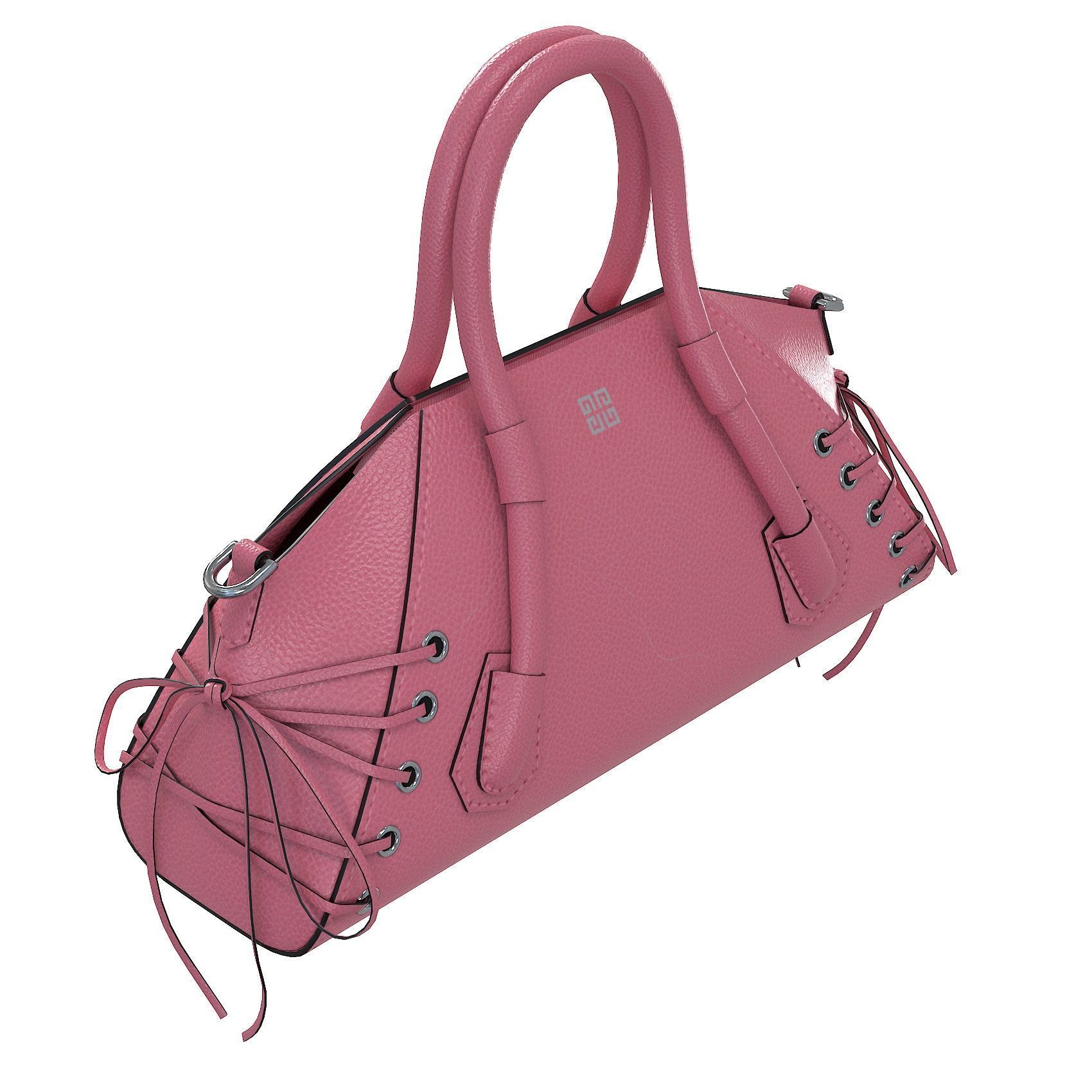 Givenchy Mini Antigona Bag Pink Low-poly 3D model_6