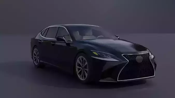 Generic Luxury Sedan 2 Low-poly 3D model