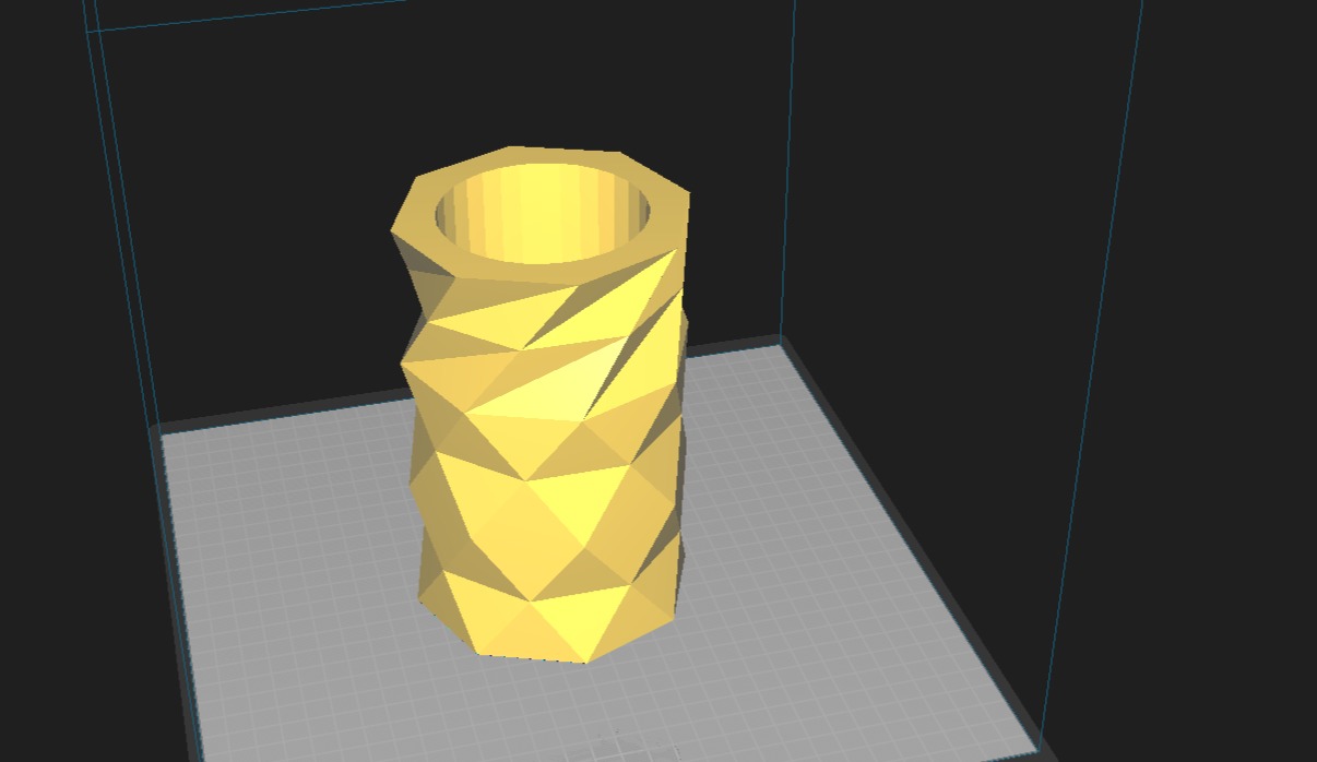 Flower Vase 3D print model_6