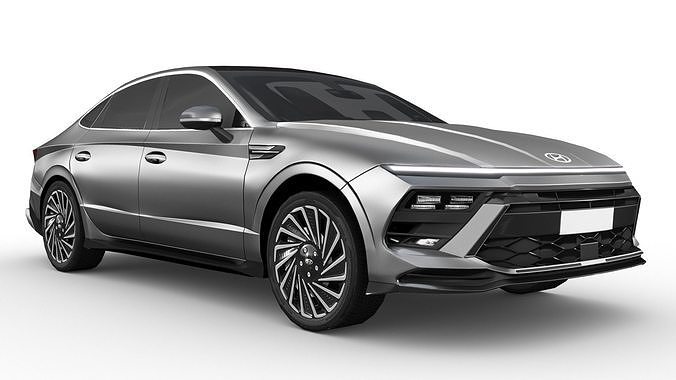 Hyundai Sonata 2024 Low-poly 3D model