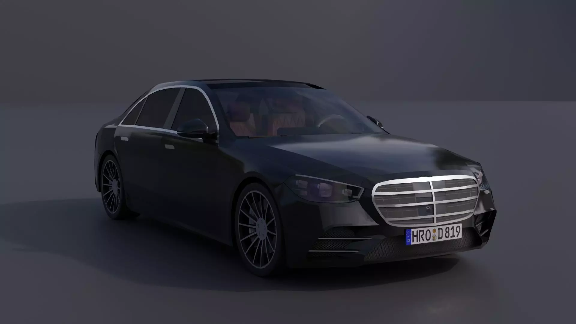 Generic Luxury Sedan 5 Low-poly 3D model