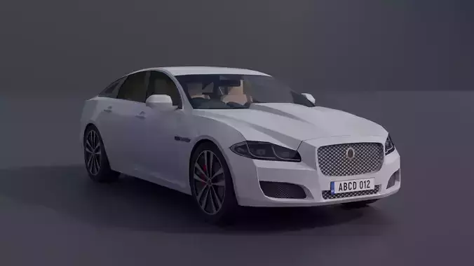Generic Luxury Sedan 4 Low-poly 3D model