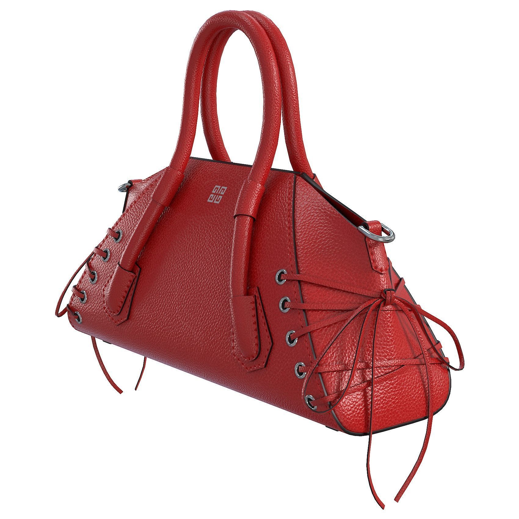 Givenchy Mini Antigona Bag Red Low-poly 3D model_6