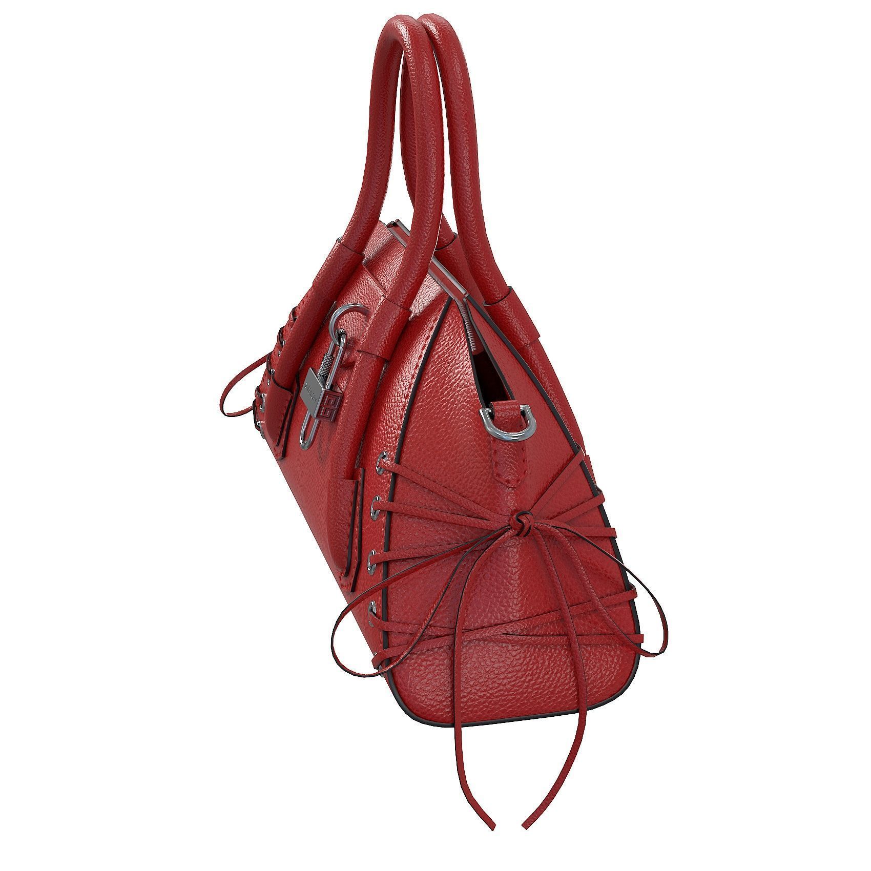Givenchy Mini Antigona Bag Red Low-poly 3D model_8