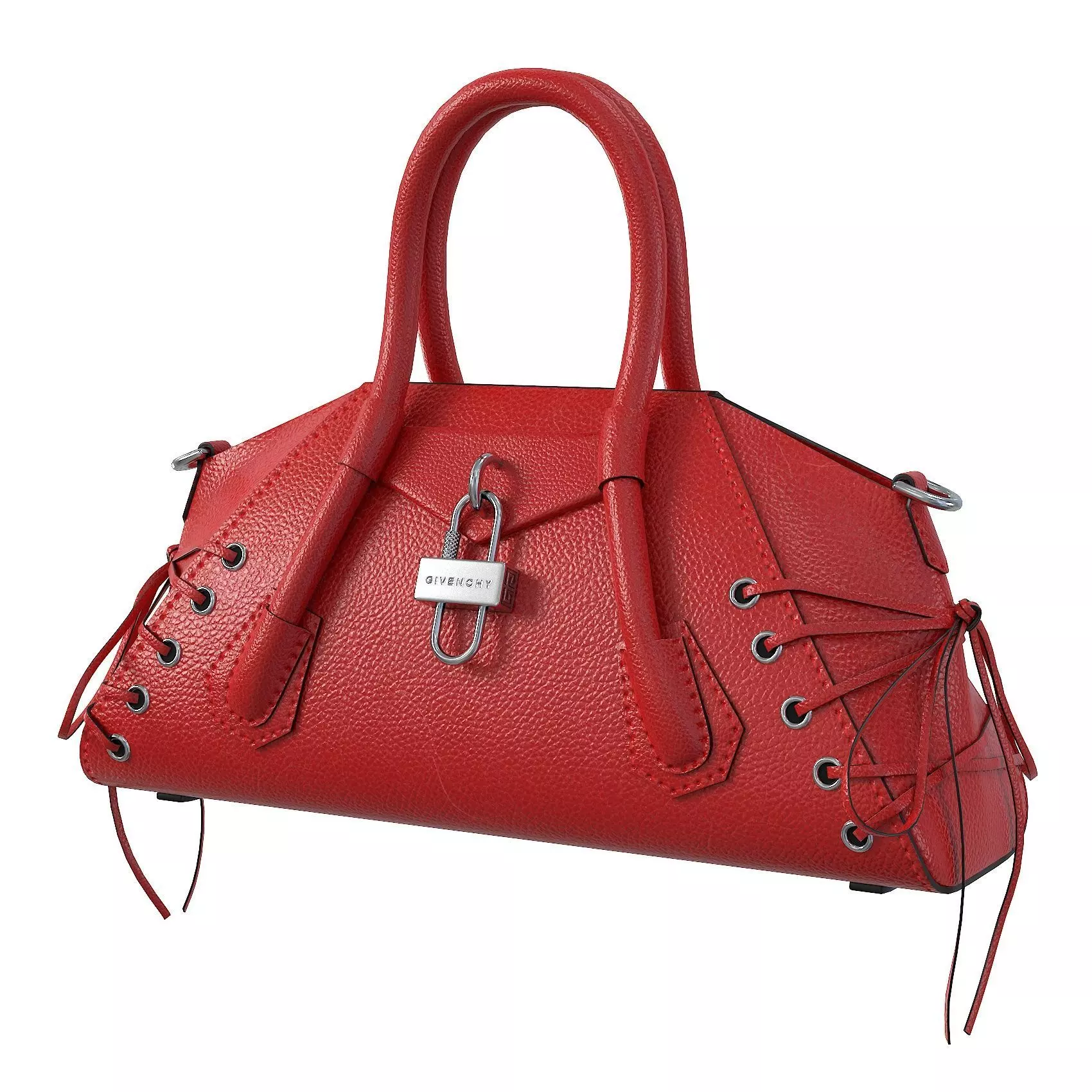 Givenchy Mini Antigona Bag Red Low-poly 3D model_0