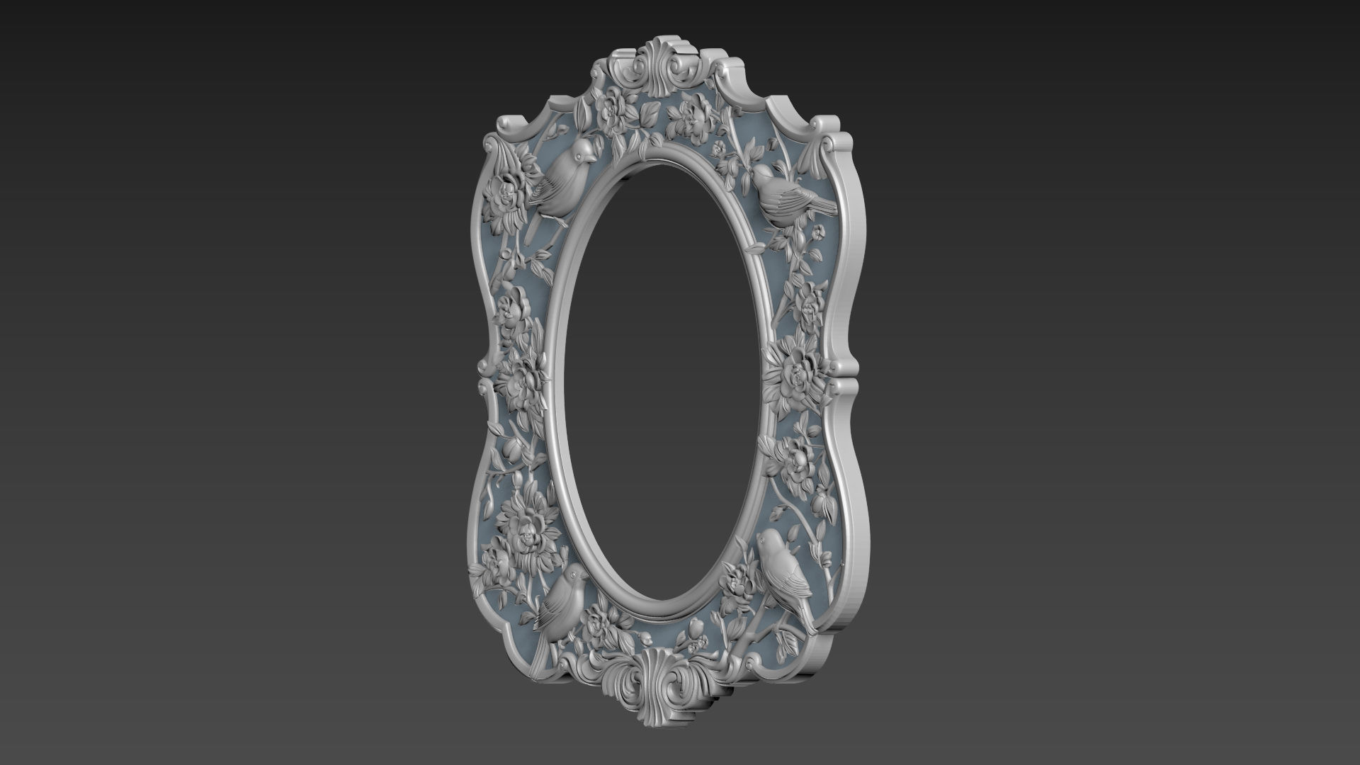 Mirror Frame for CNC 3D model_17