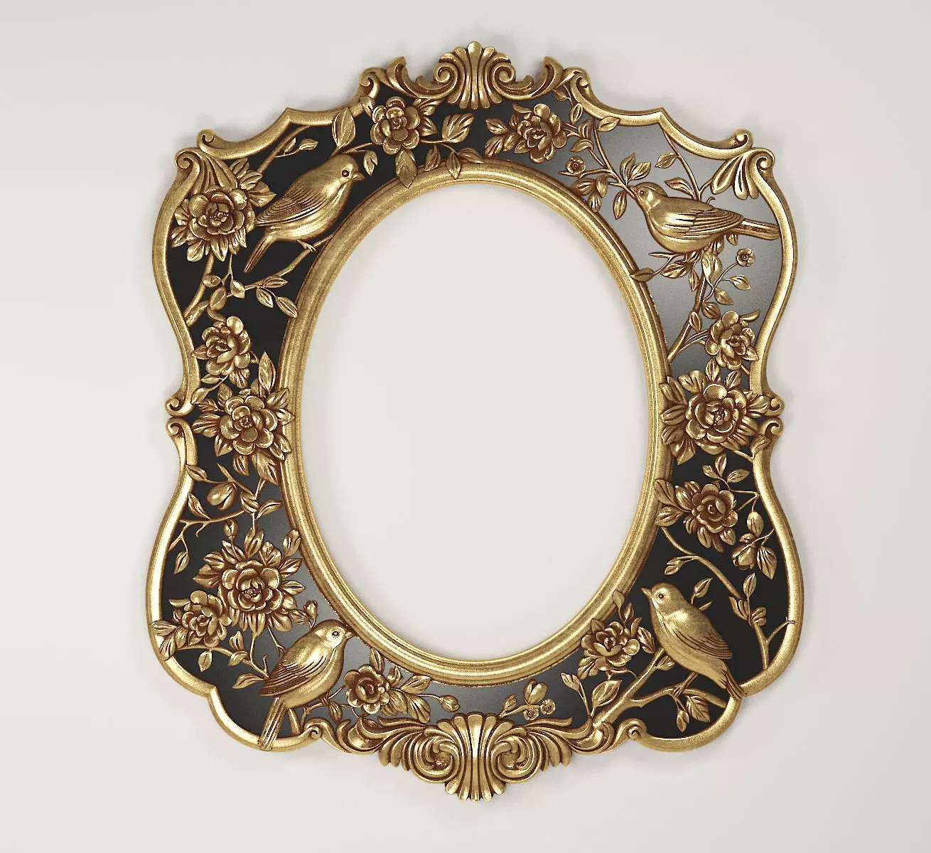 Mirror Frame for CNC 3D model_0