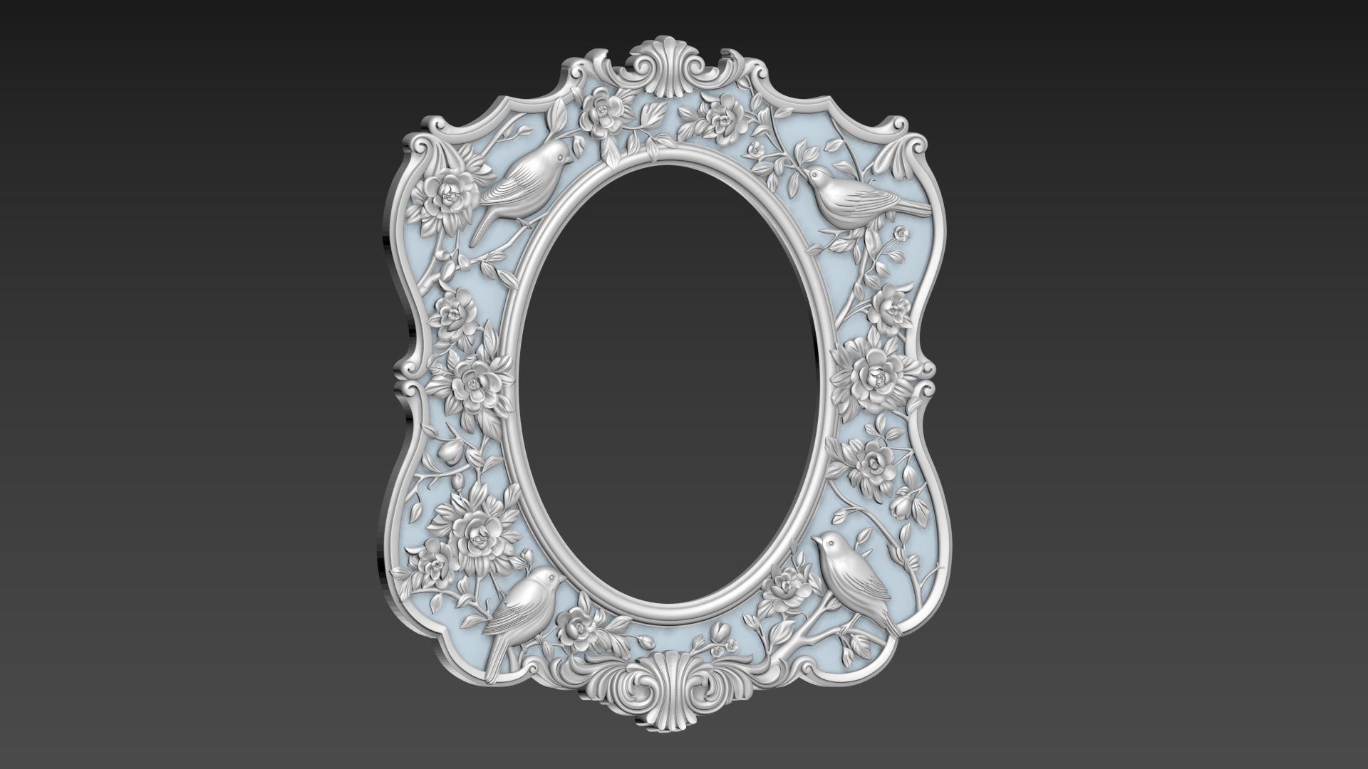 Mirror Frame for CNC 3D model_10