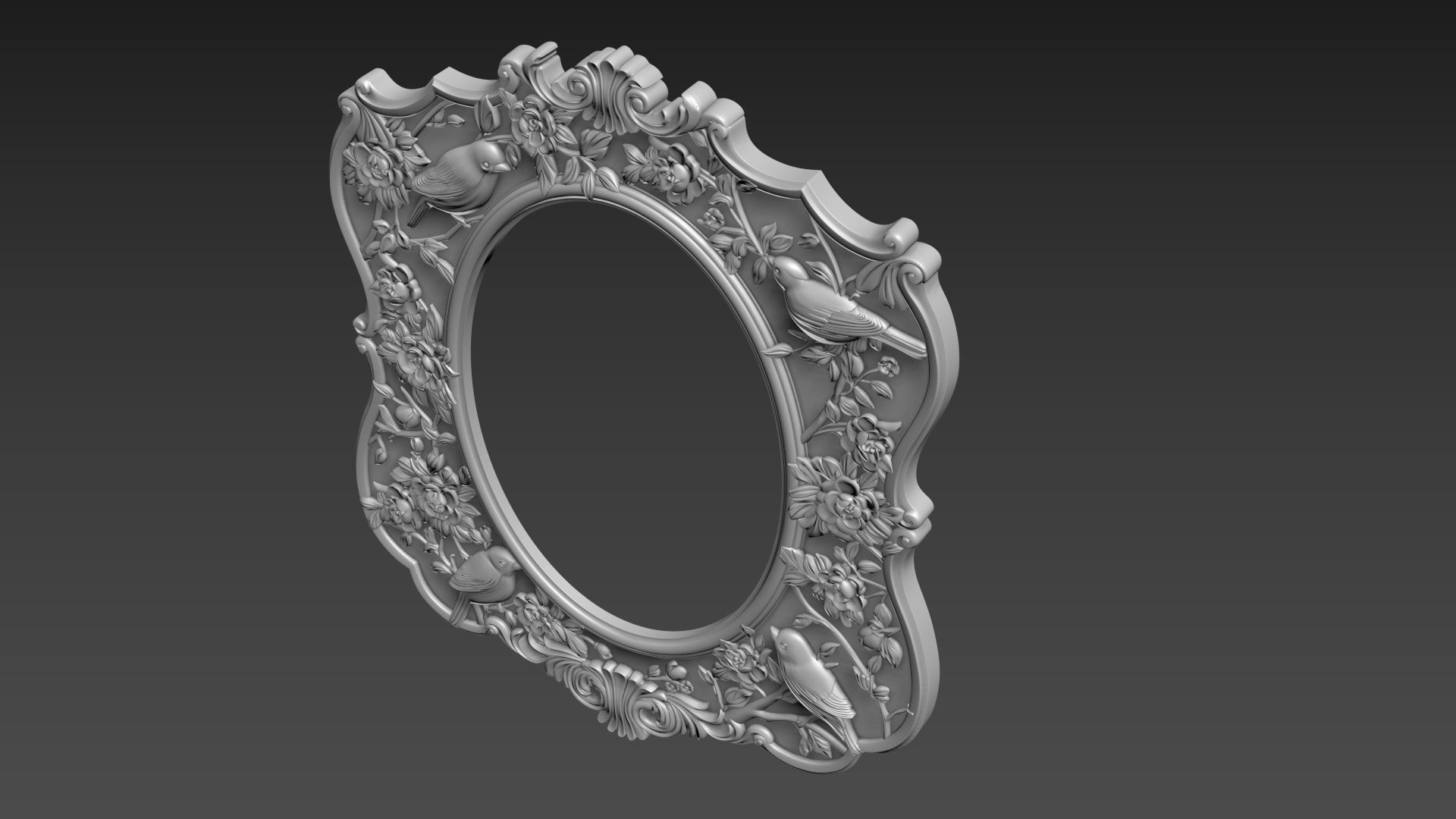 Mirror Frame for CNC 3D model_6