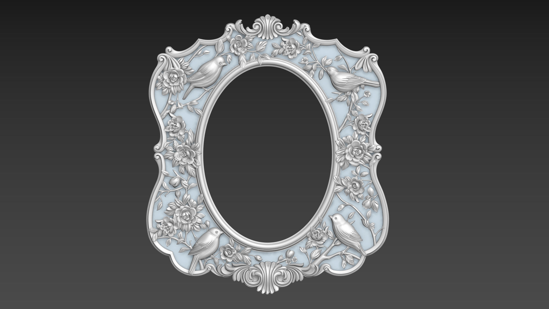 Mirror Frame for CNC 3D model_2