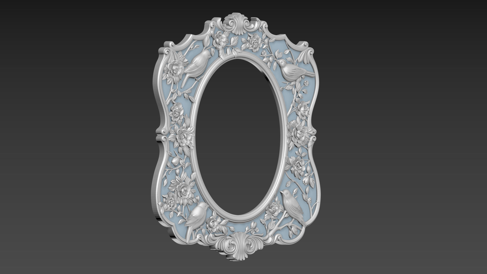 Mirror Frame for CNC 3D model_11