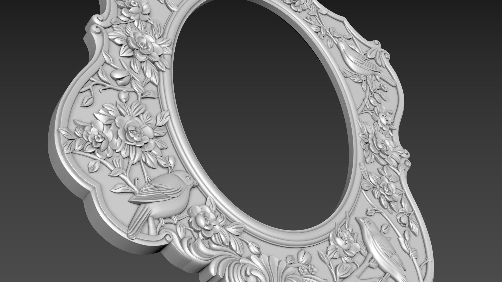 Mirror Frame for CNC 3D model_7