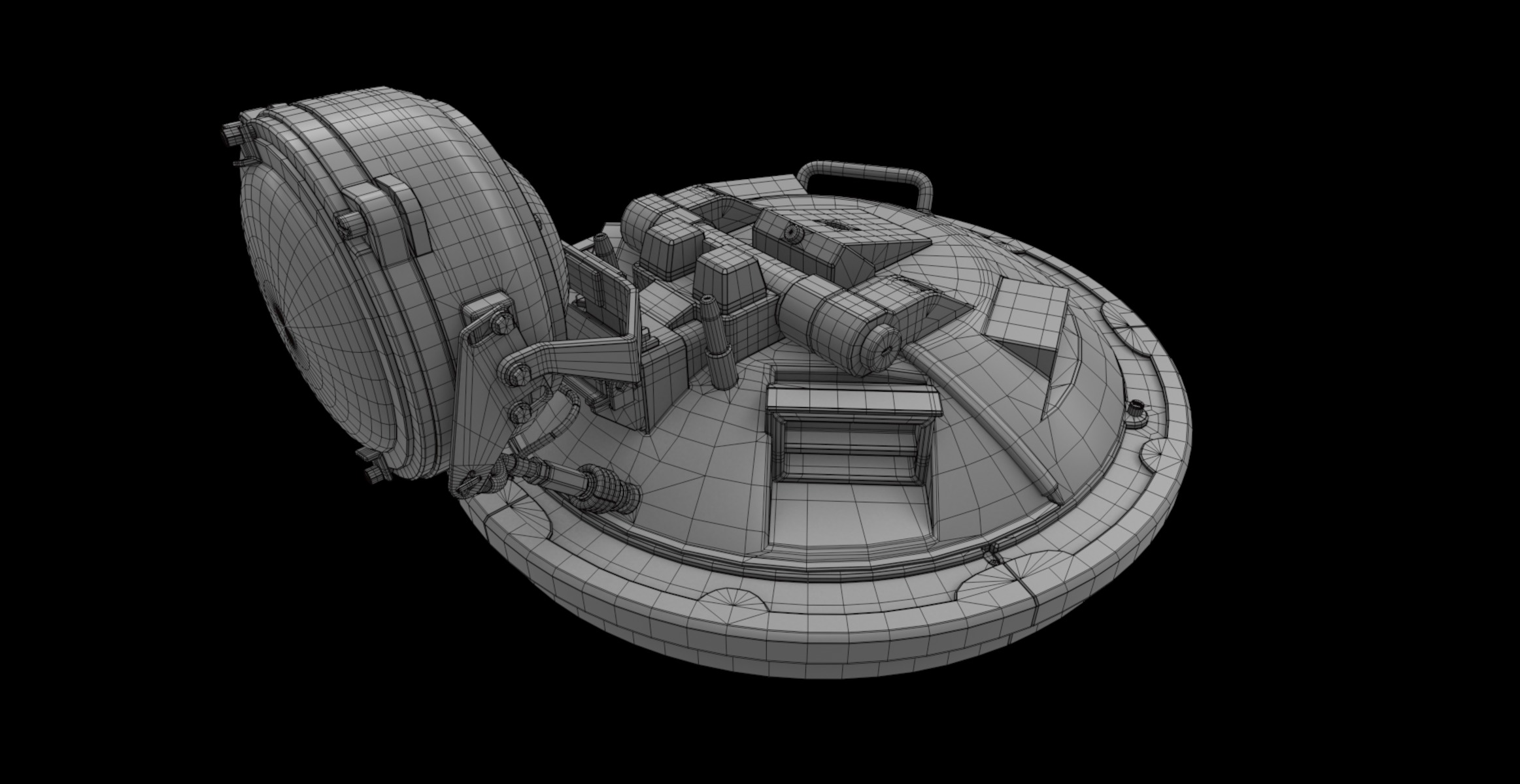 circular cover arm 3D model_5