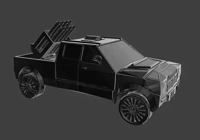 Raptor f150 hard surfece  3D Model no insides