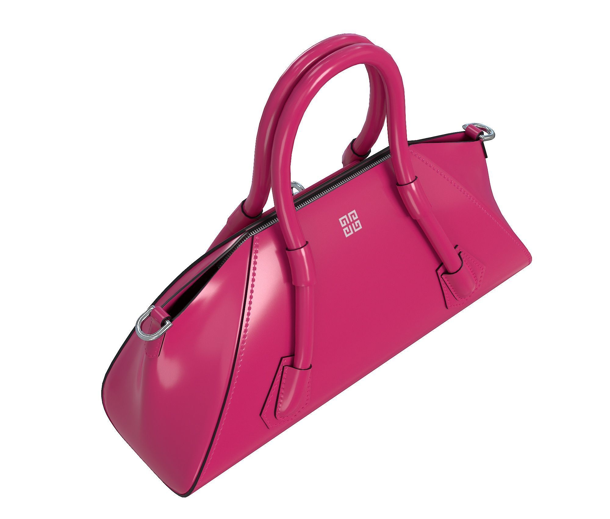 Givenchy Mini Antigona Bag Purple Gloss Low-poly 3D model_5