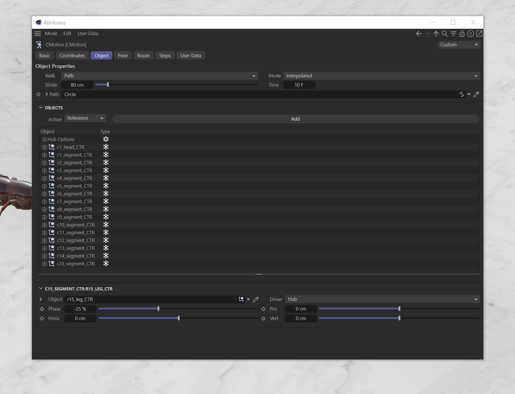 Centipede Rigged animated  Low-poly 3D model_8