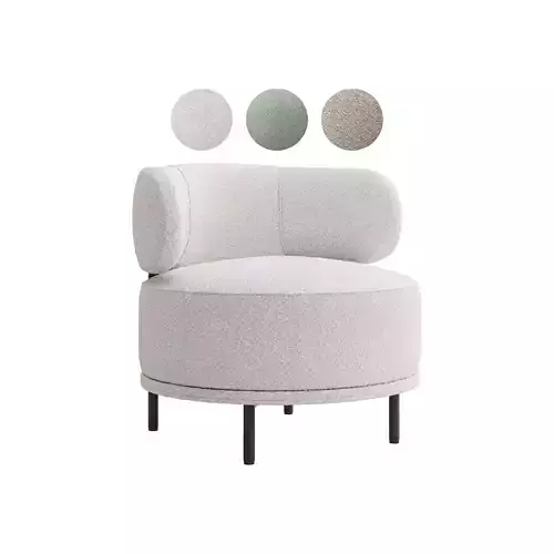 Penn Taupe Boucle Wing Back Accent Chair