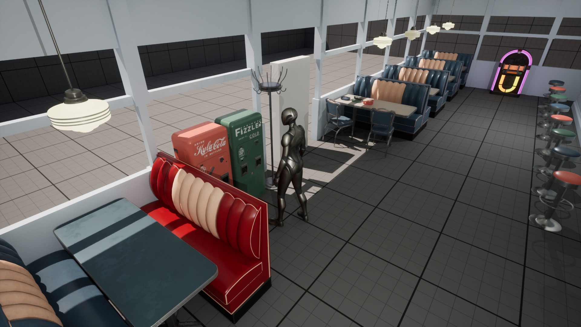 1950s Vending Machines Low-poly 3D model_16