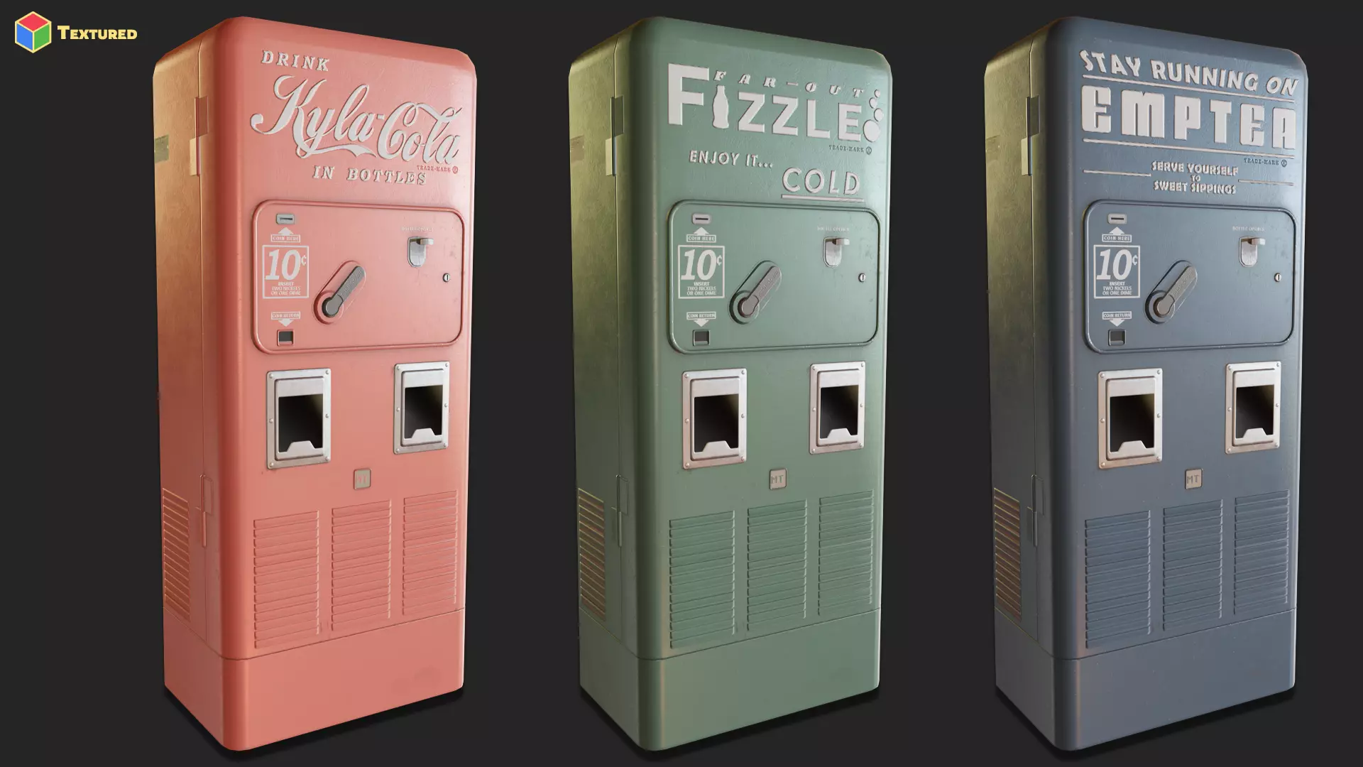 1950s Vending Machines Low-poly 3D model_3