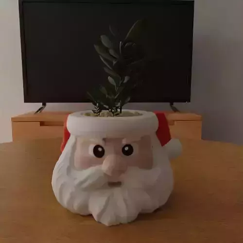 santa clause planter - garden urn - candy dish - candle holder 3D print model santa clause planter - garden urn - candy dish - candle holder 3D print model