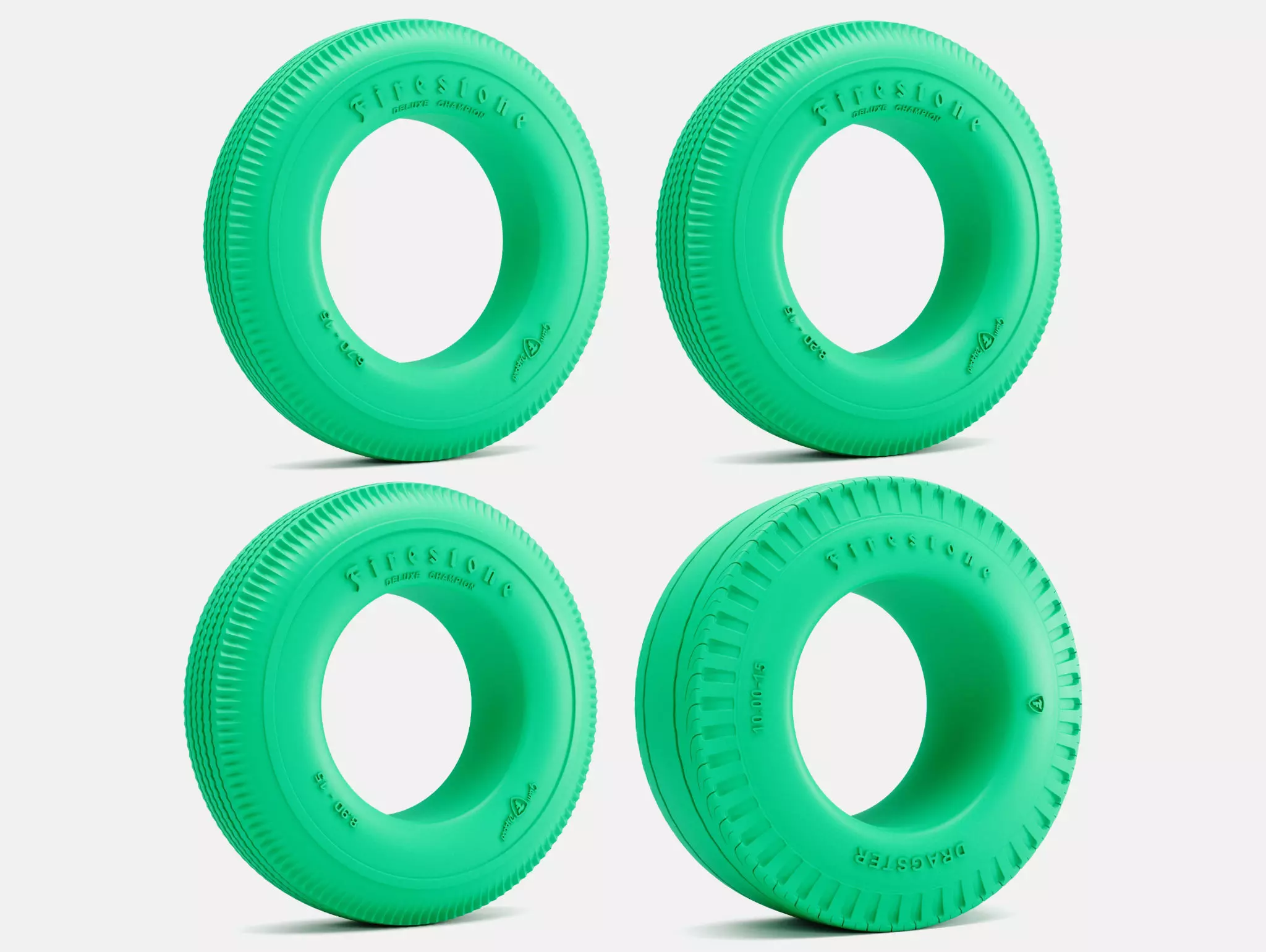 15x4 15x6 15x7 15x10 Firestone Tires 3D print model