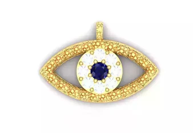 Single eye necklace