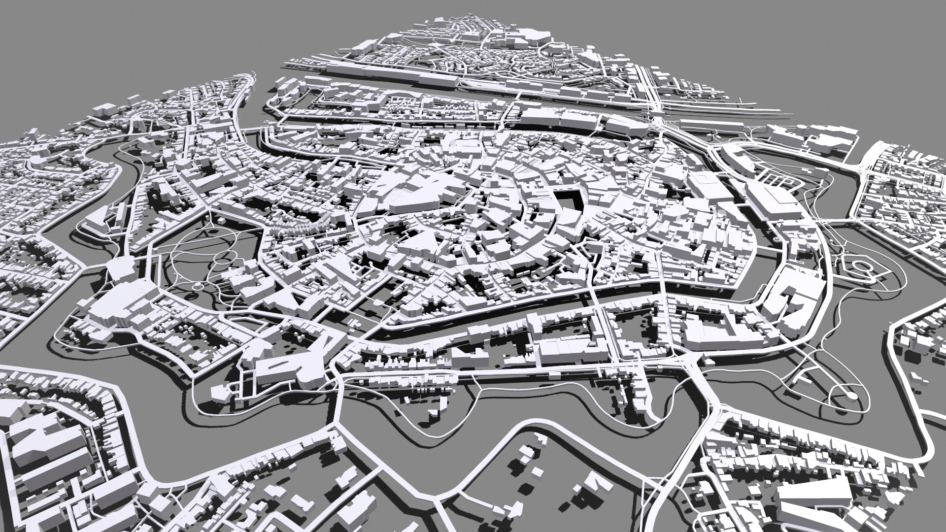 Cityscape Middelburg Netherlands 3D model_10
