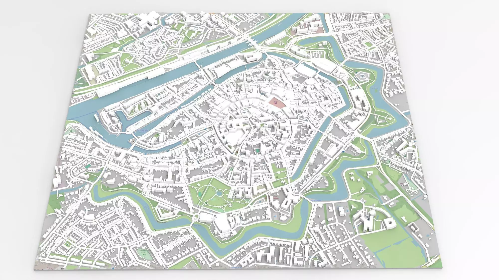 Cityscape Middelburg Netherlands 3D model_0