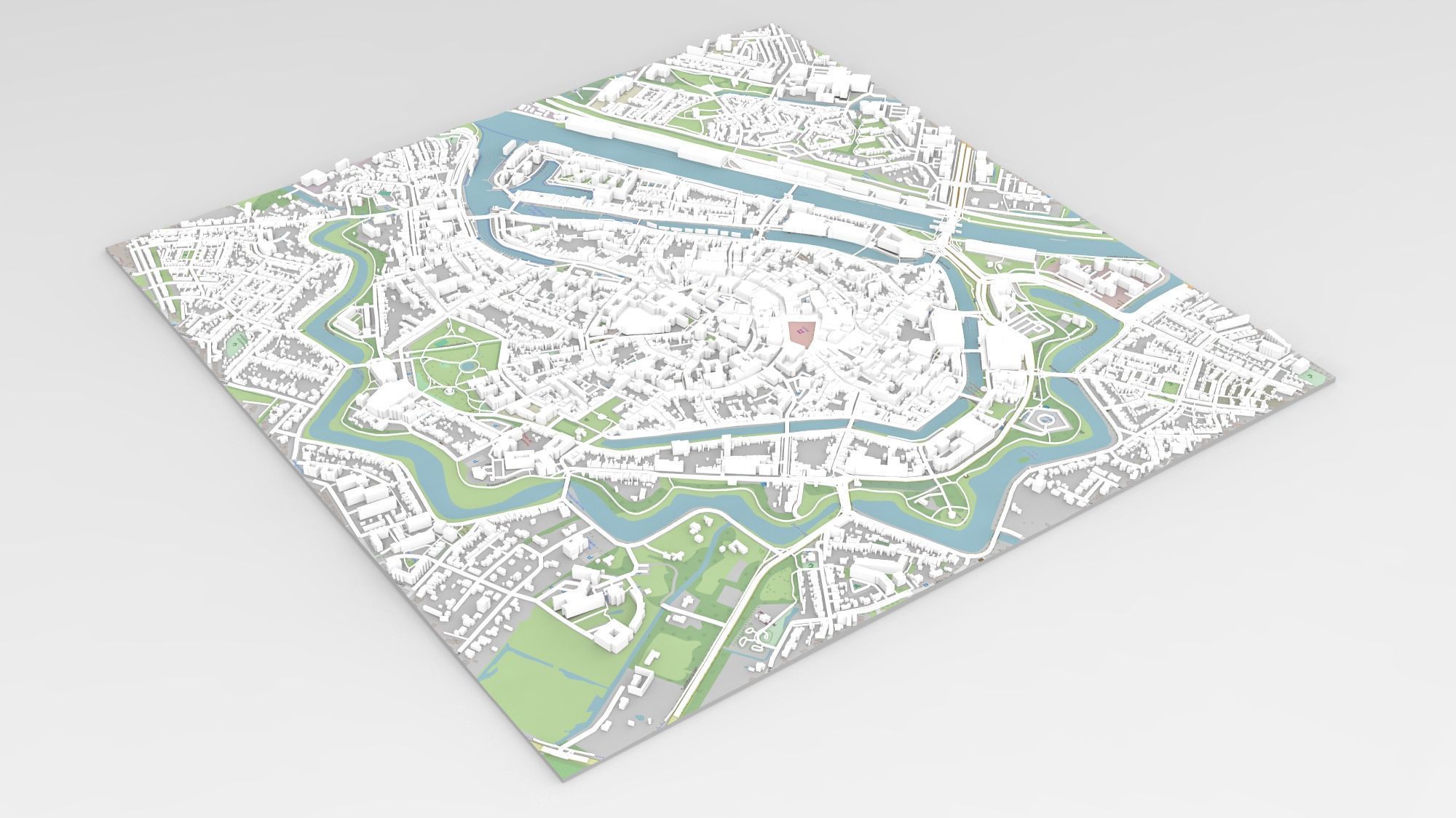Cityscape Middelburg Netherlands 3D model_13
