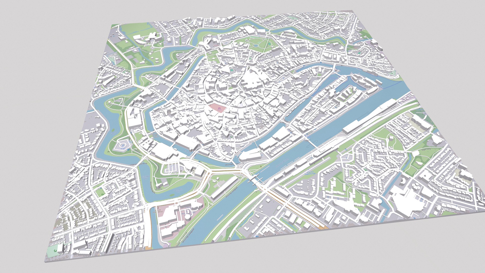 Cityscape Middelburg Netherlands 3D model_5