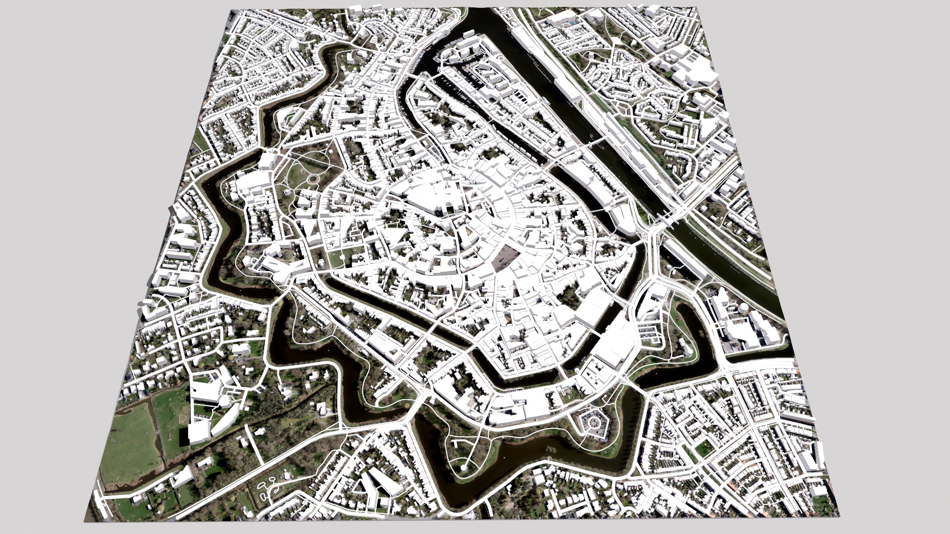 Cityscape Middelburg Netherlands 3D model_2