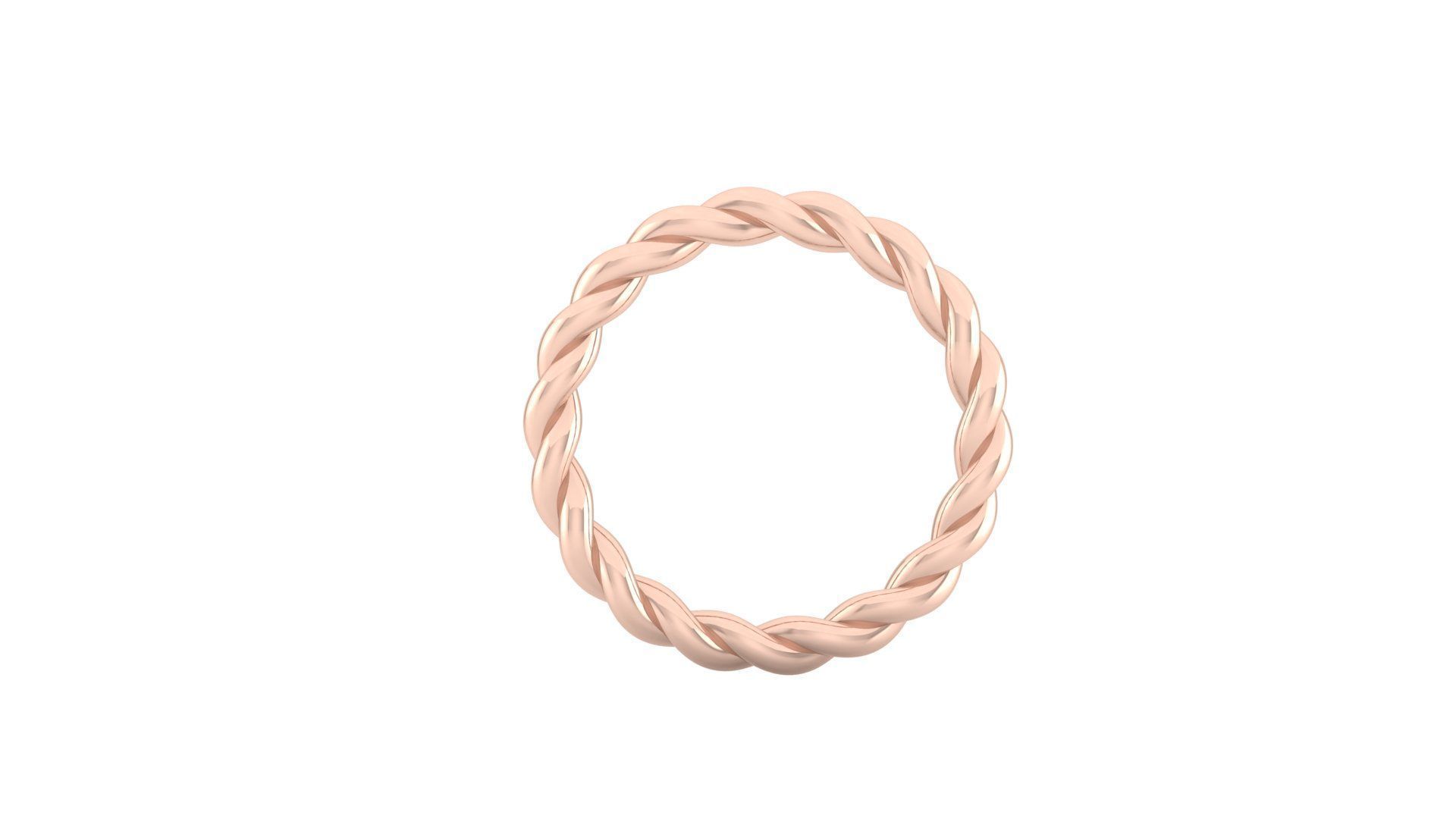 Ladies Rope Ring 19 SIZES PACK 3D print model_6