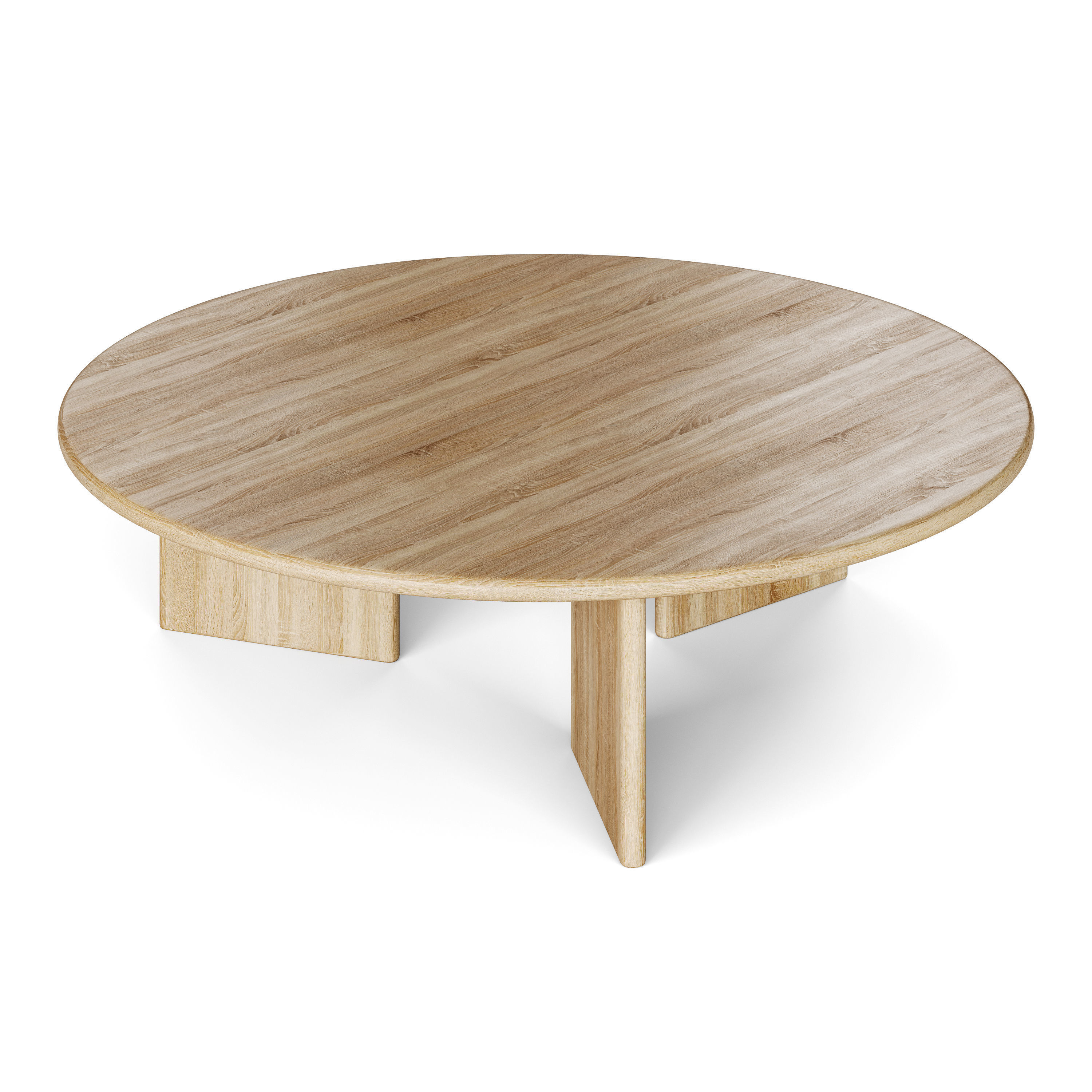 Round coffe table 3D model_4