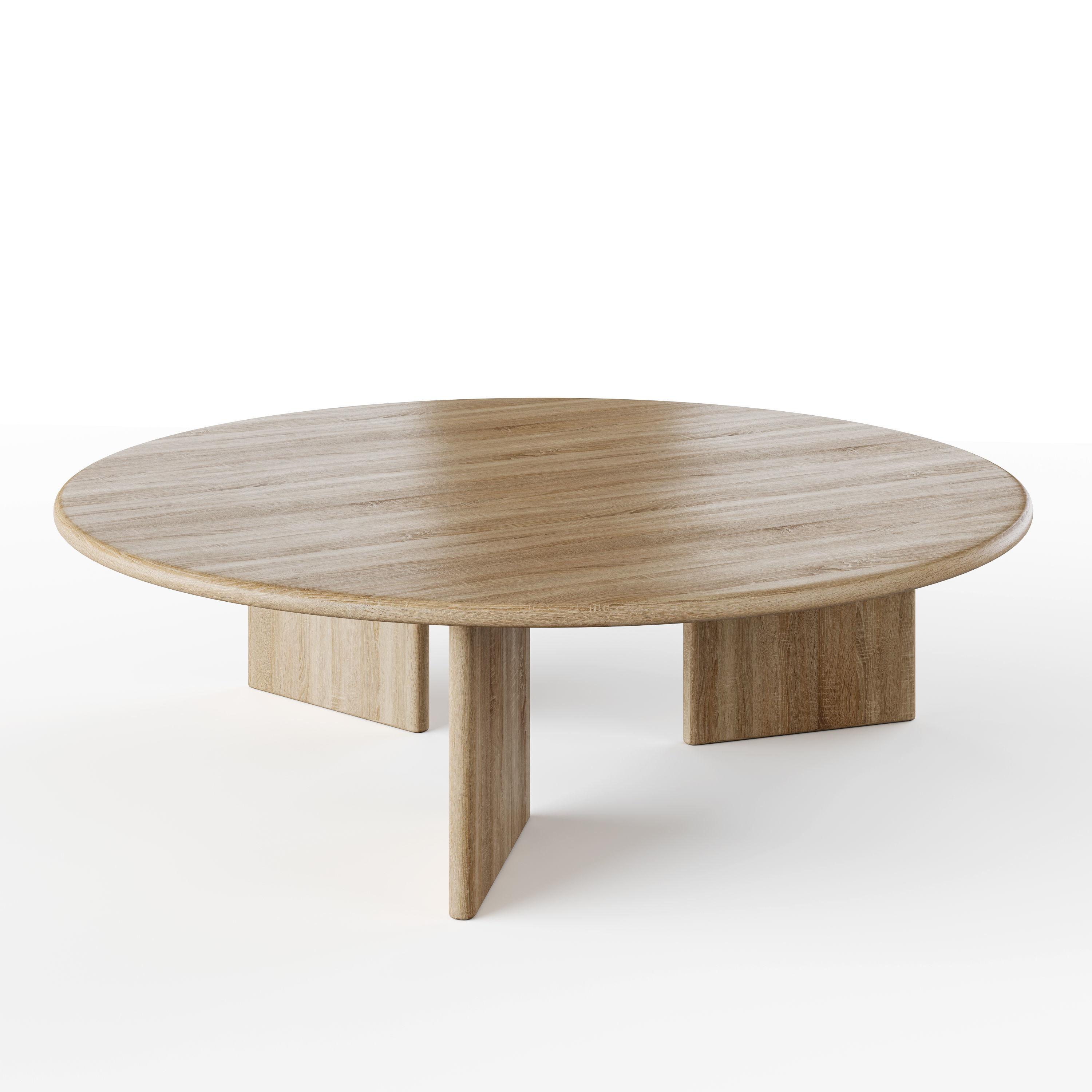 Round coffe table 3D model_2