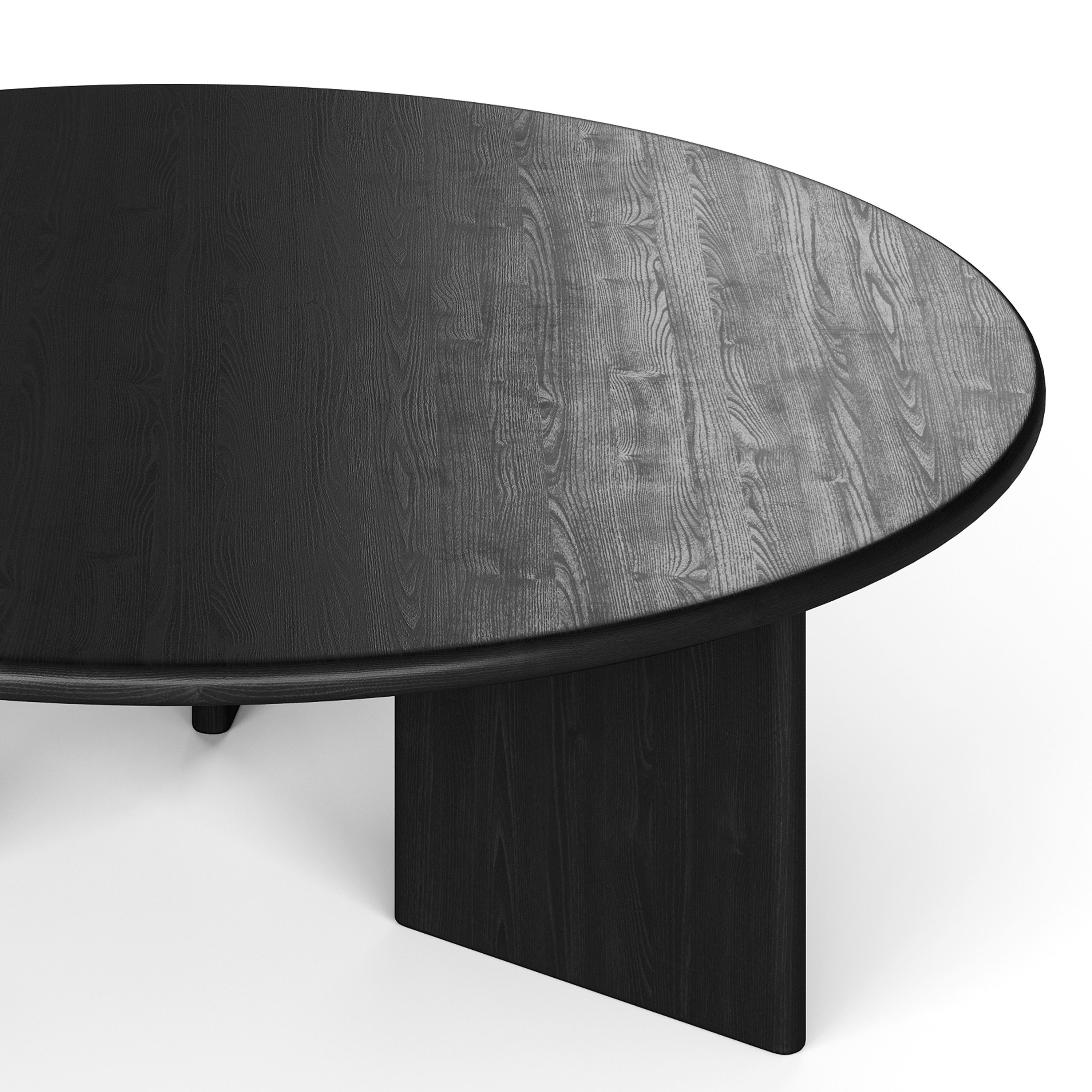 Round coffe table 3D model_5