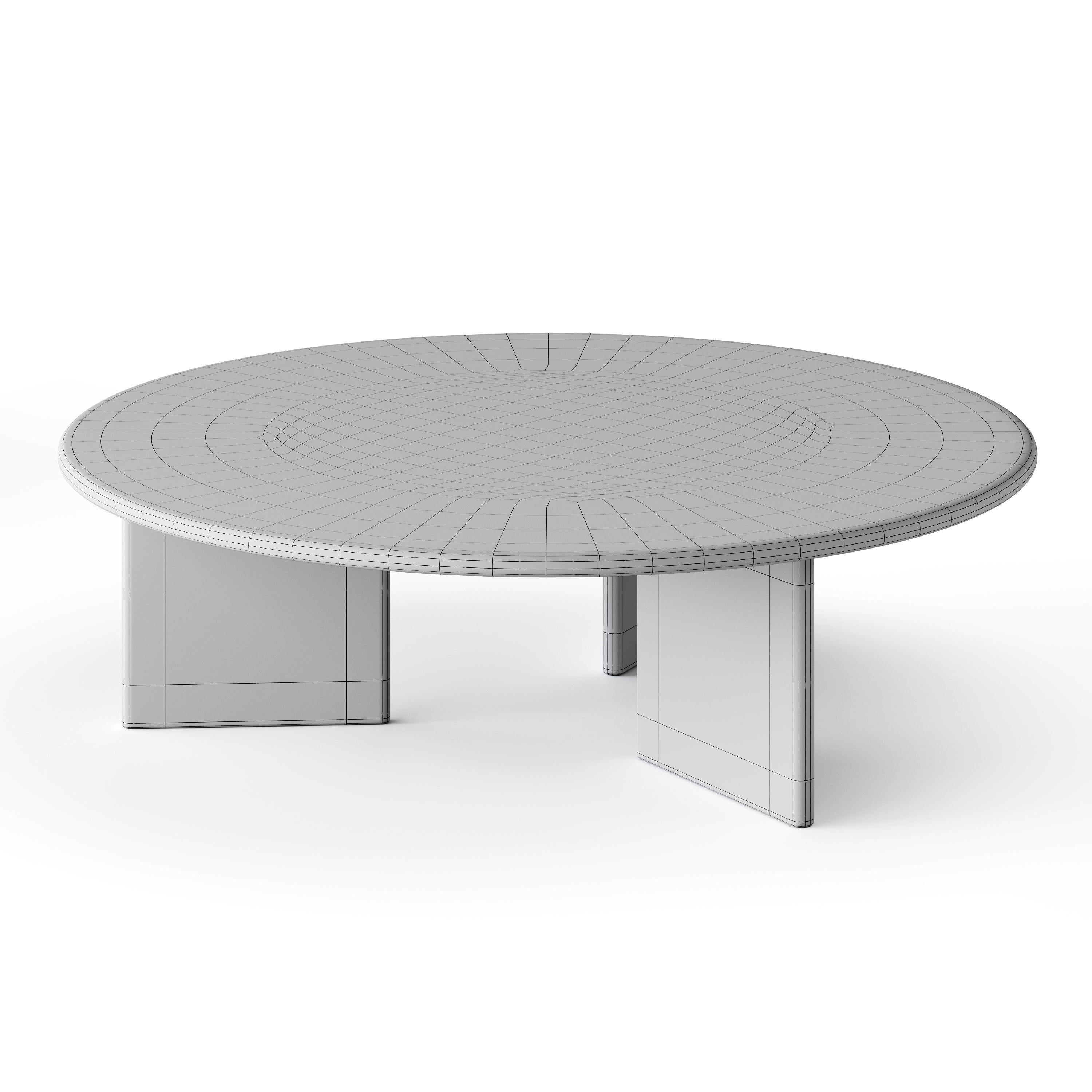 Round coffe table 3D model_13