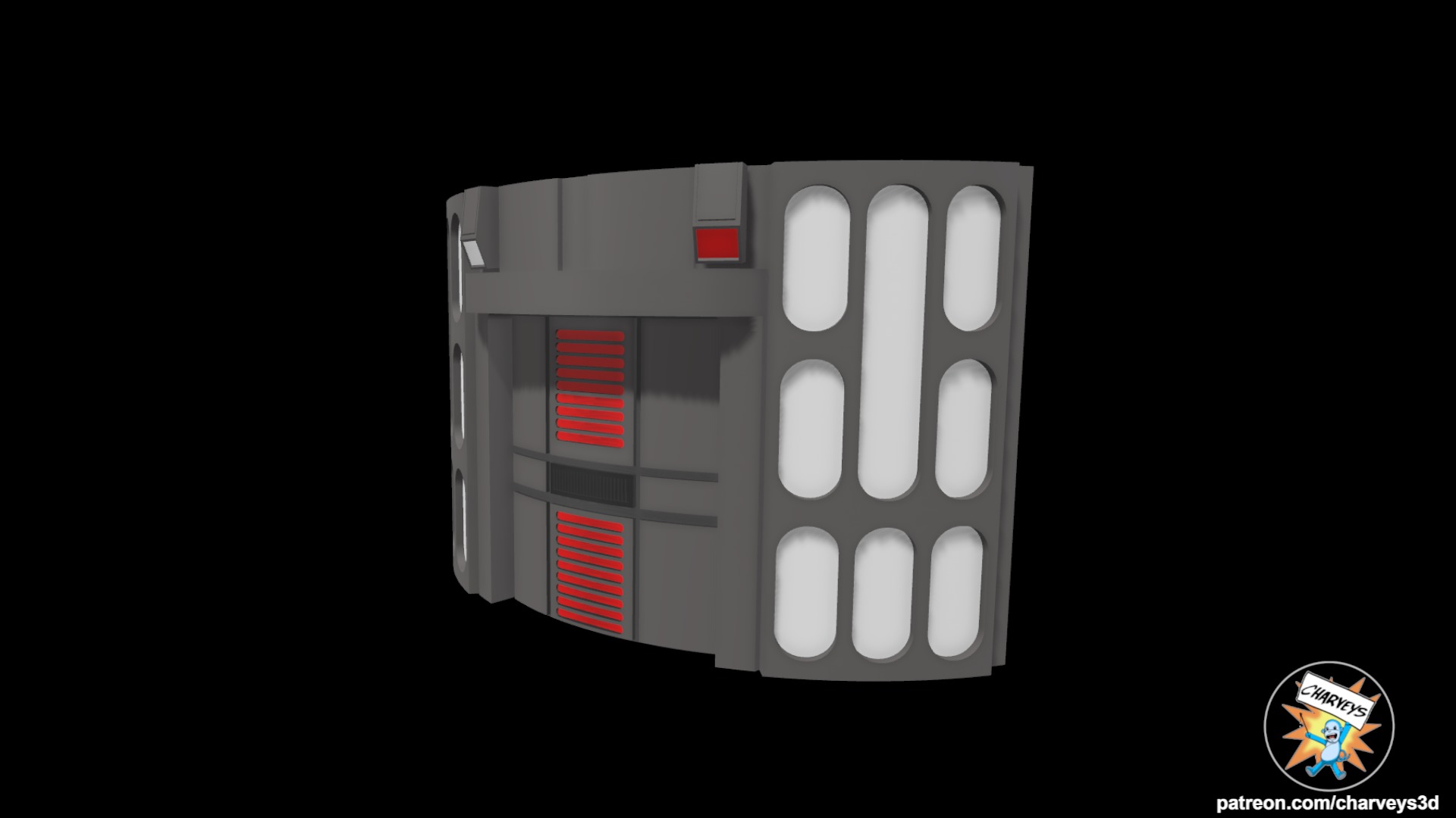 Star Wars Death Star II Elevator Diorama for action figures  3D print model_7