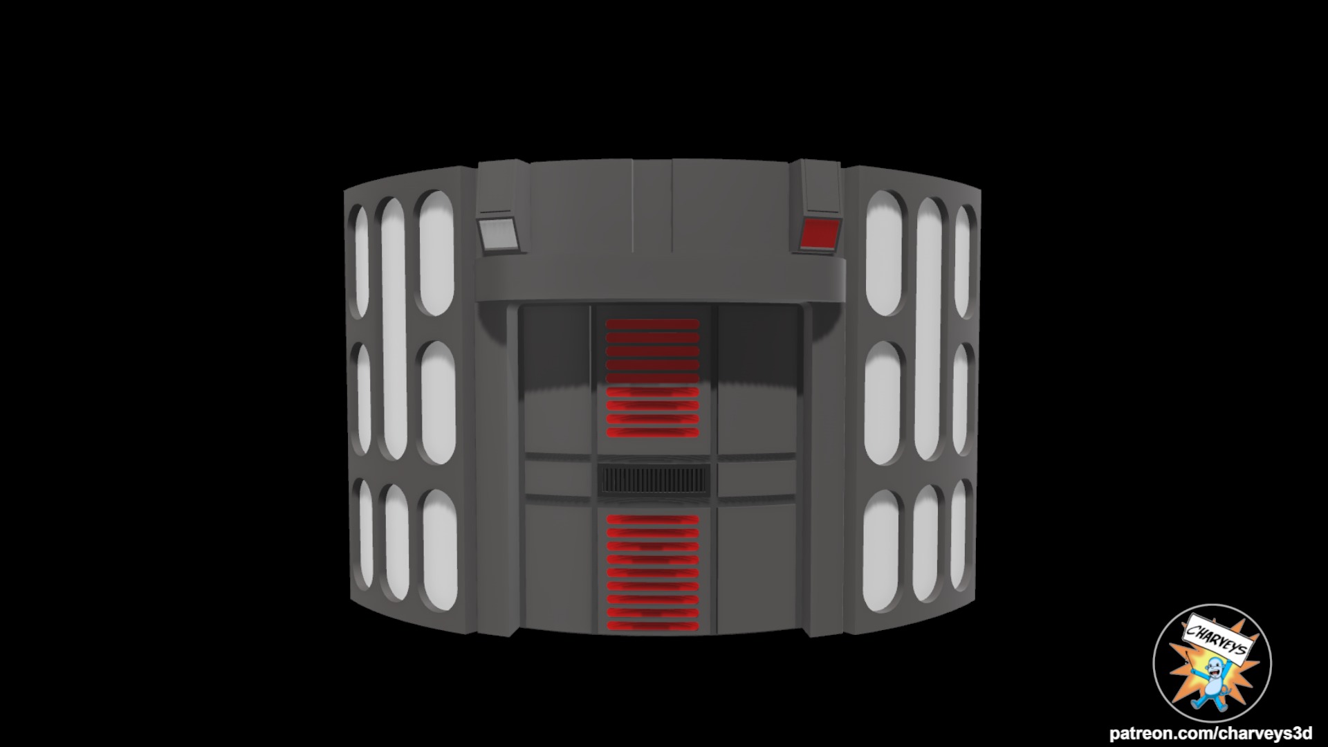 Star Wars Death Star II Elevator Diorama for action figures  3D print model_9