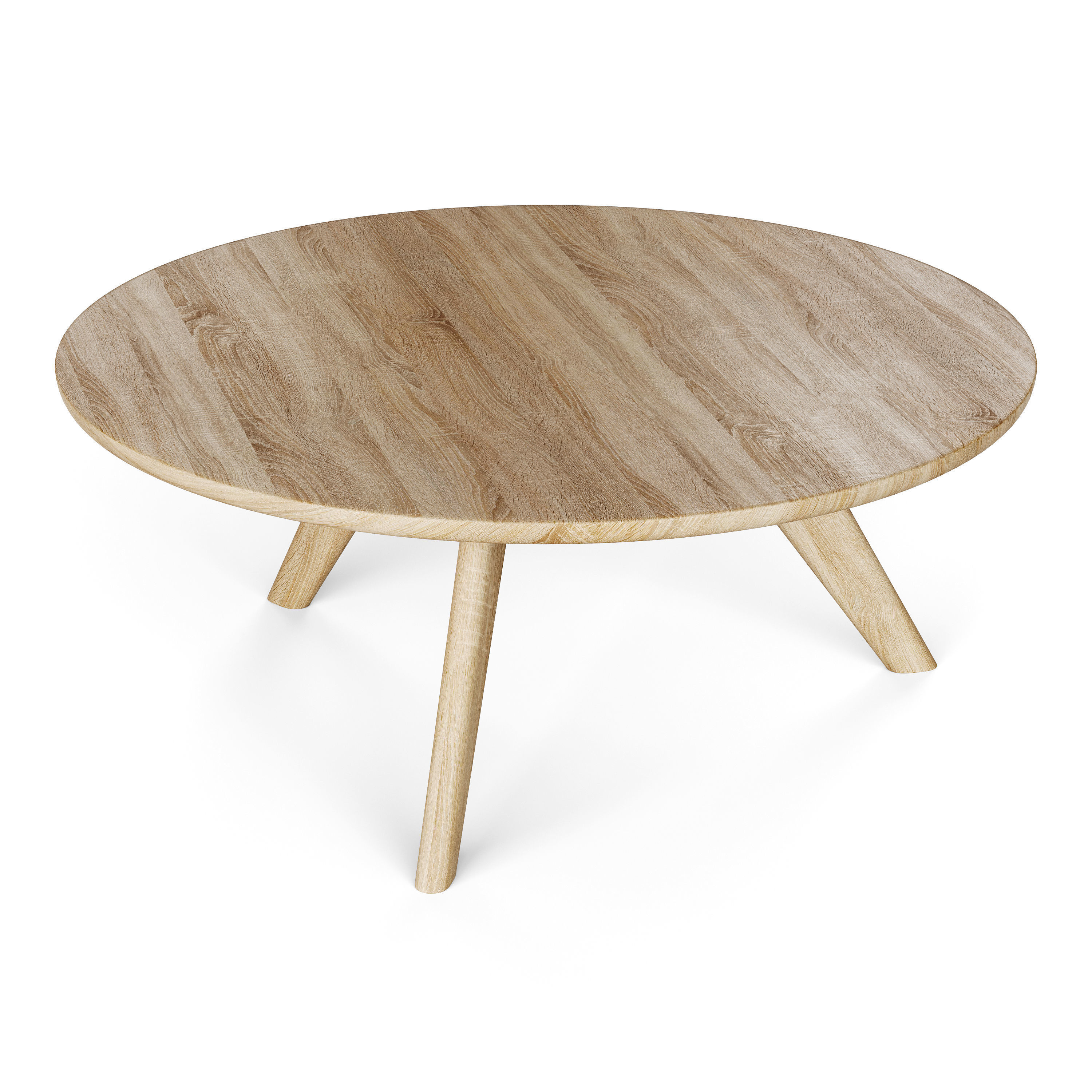 Round coffe table 3D model_2