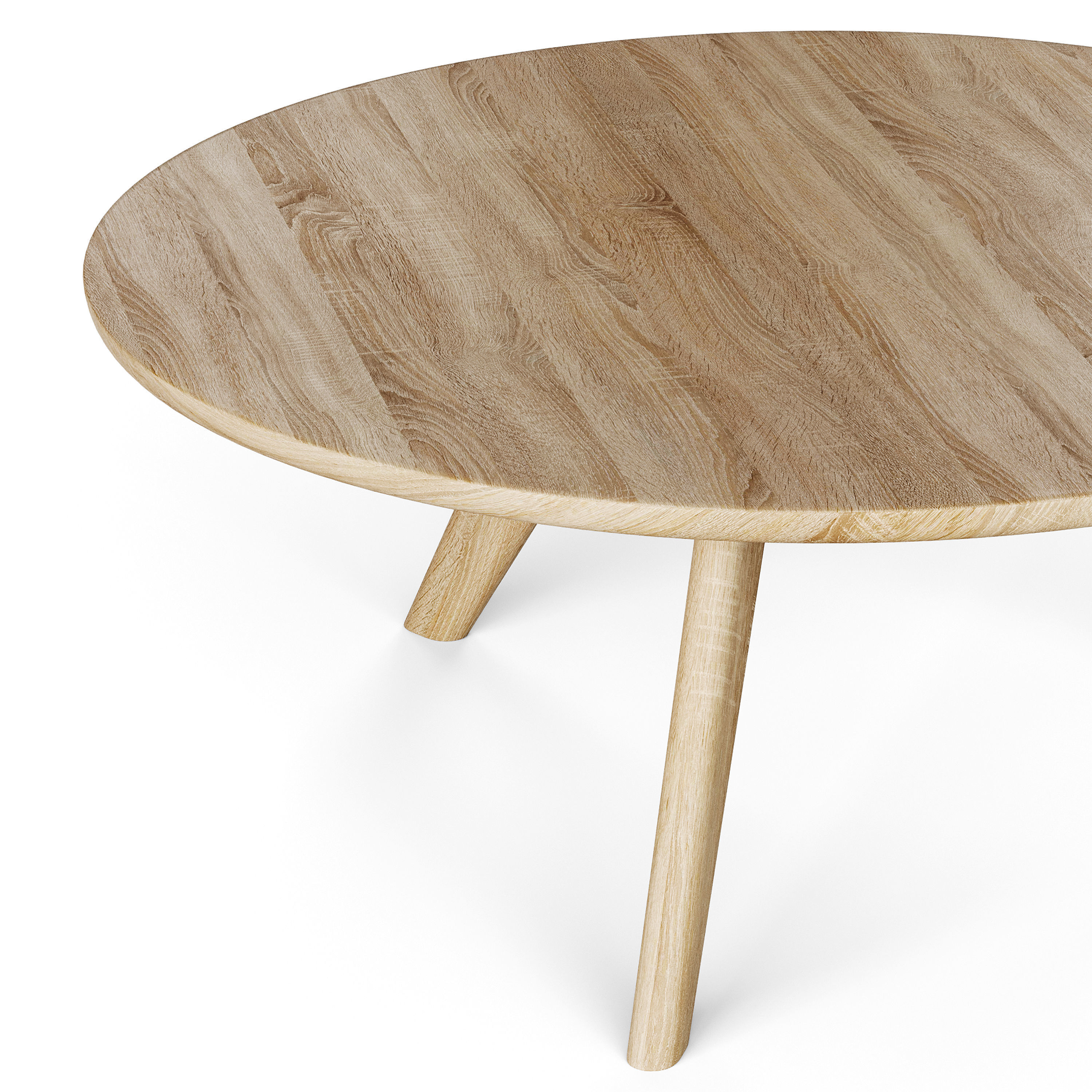 Round coffe table 3D model_3