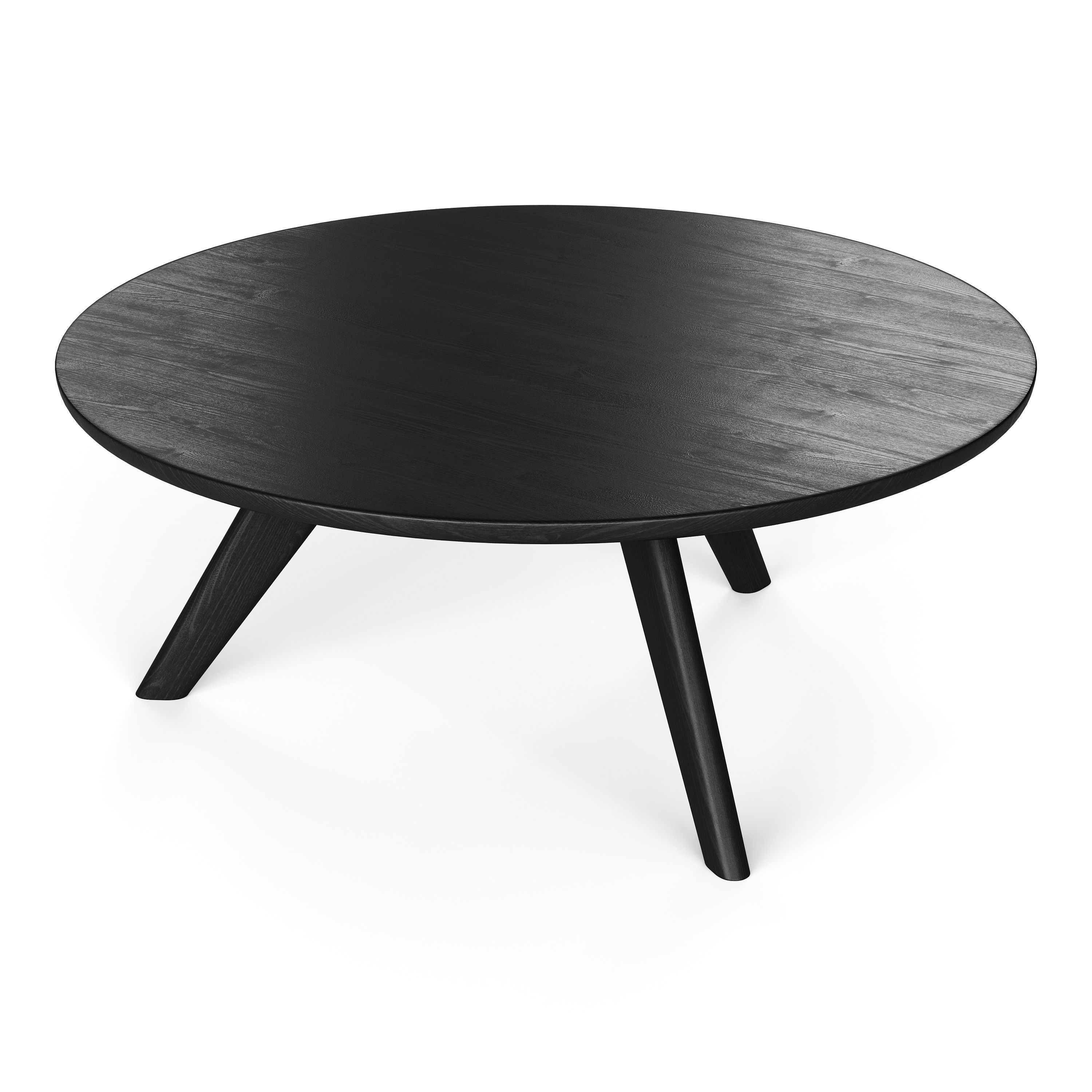 Round coffe table 3D model_4