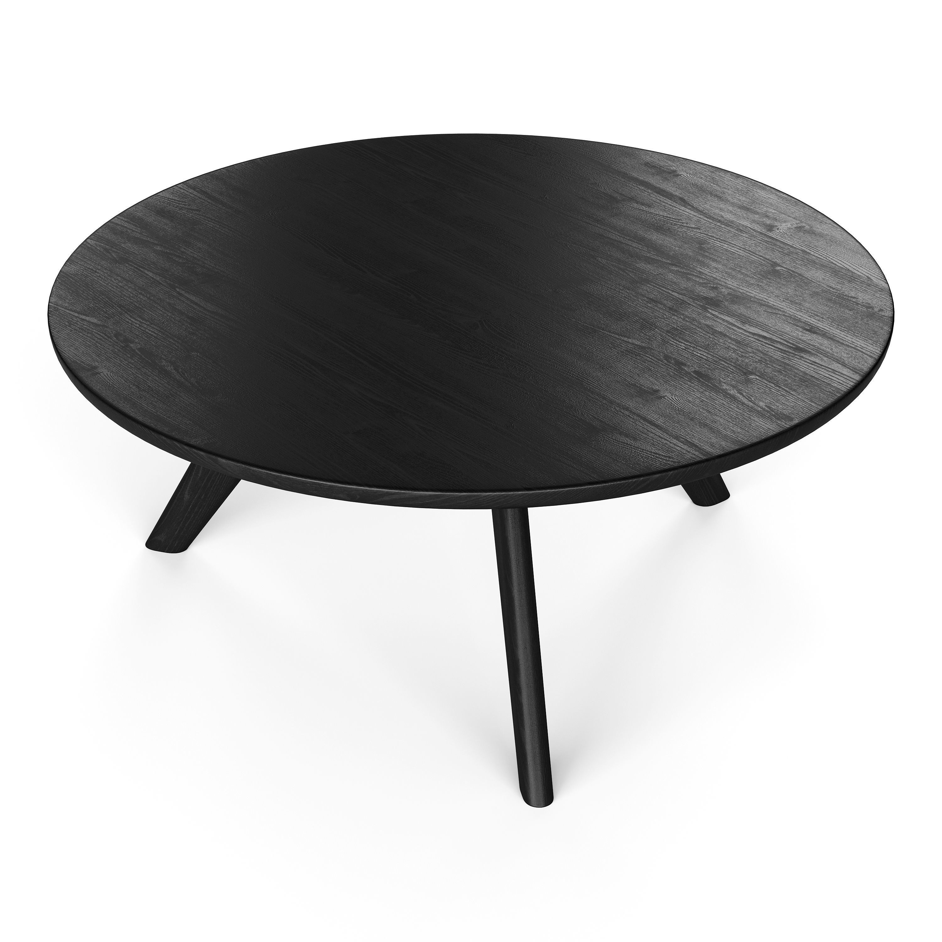 Round coffe table 3D model_12