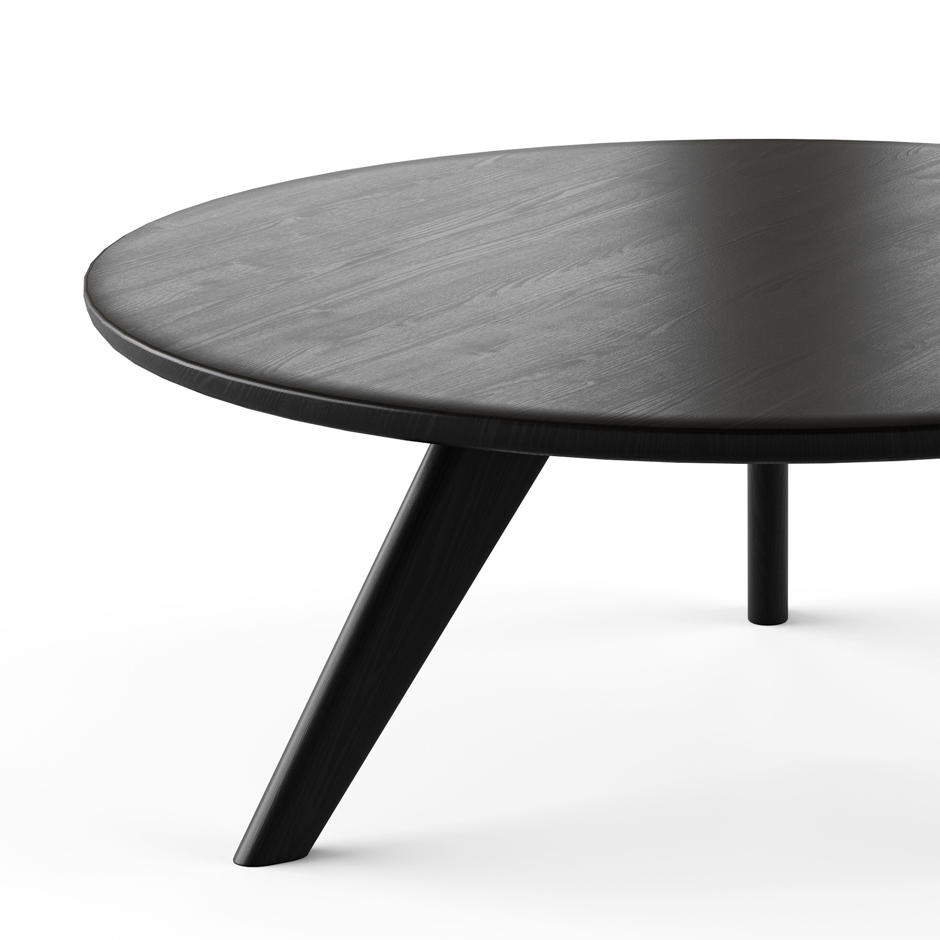 Round coffe table 3D model_8