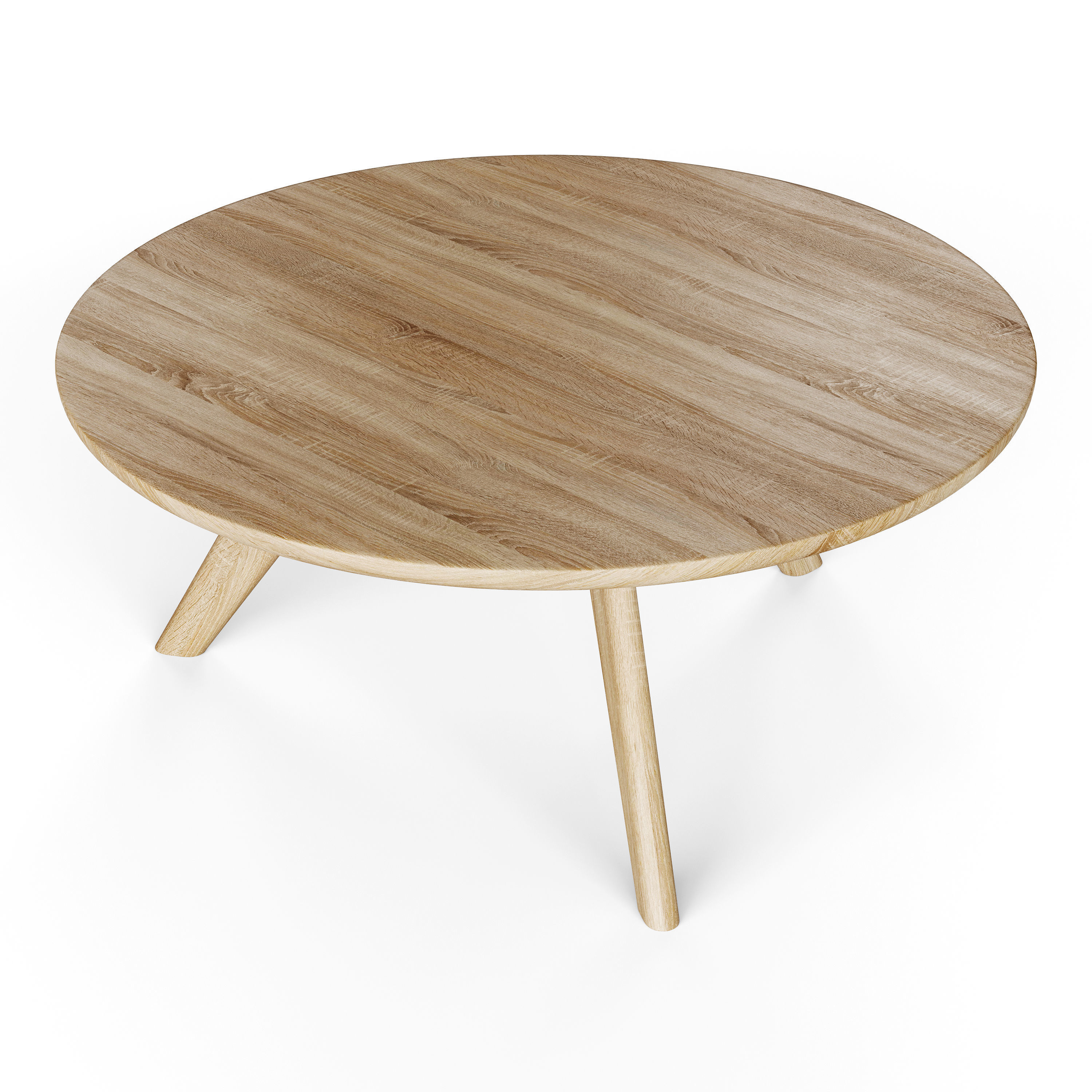 Round coffe table 3D model_1