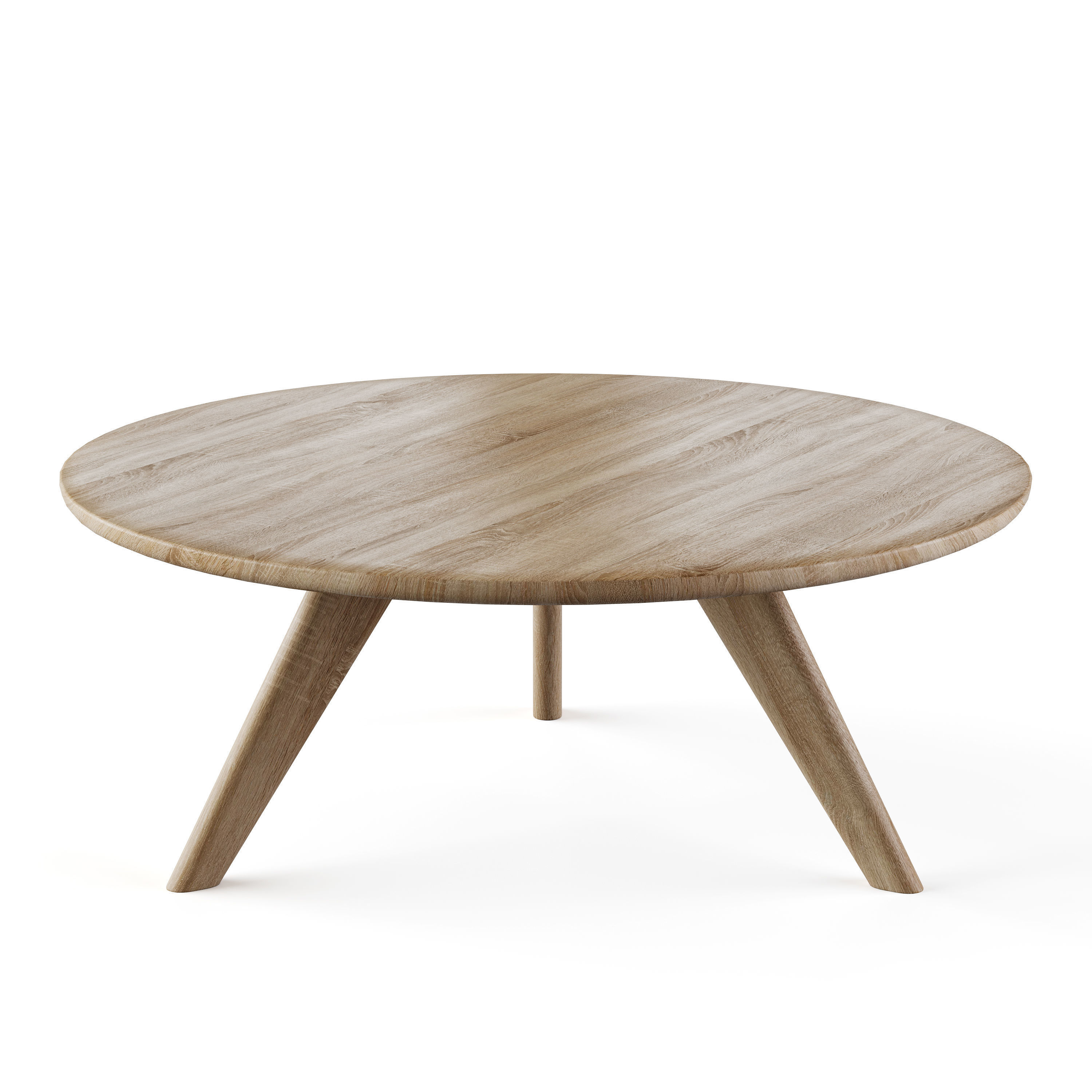 Round coffe table 3D model_5
