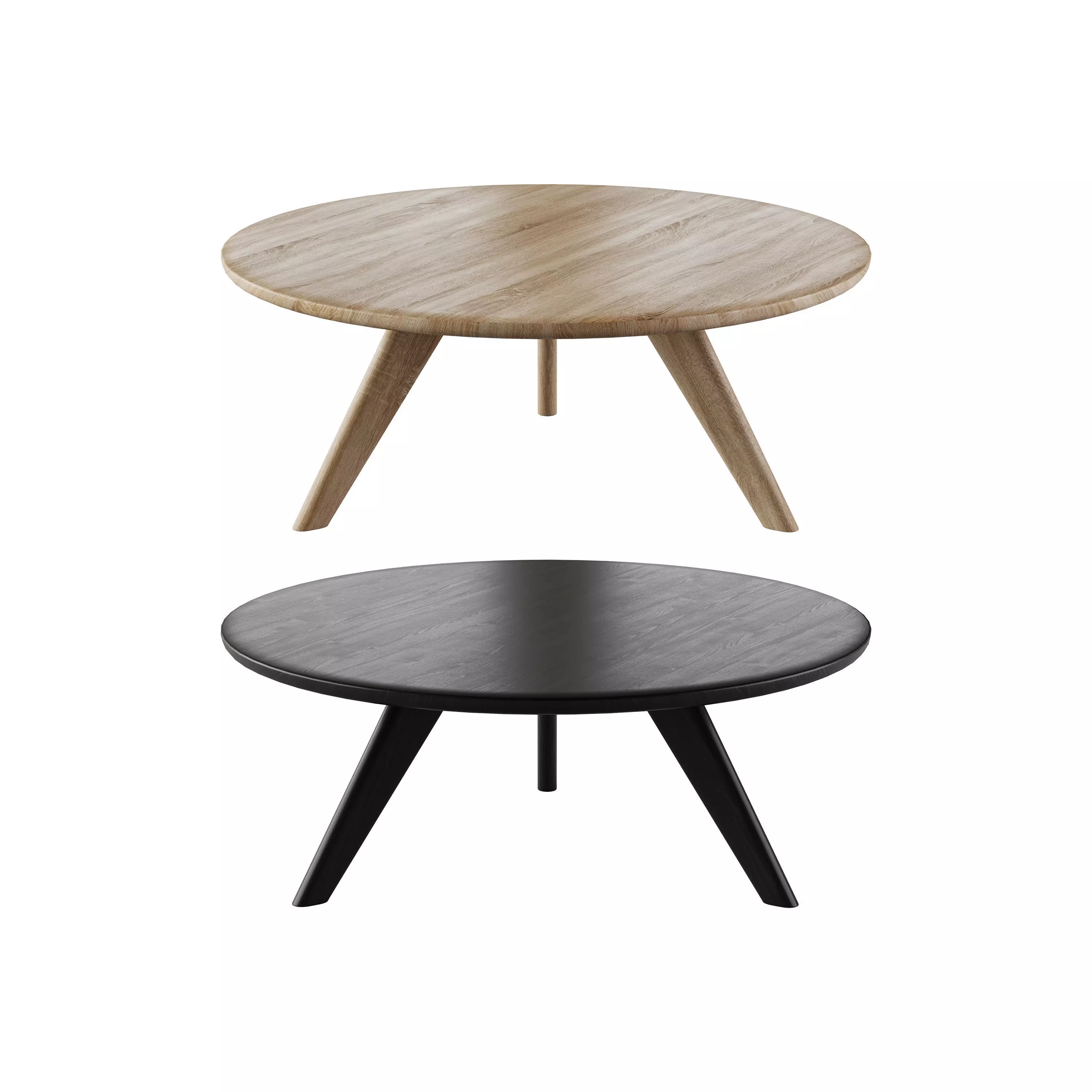 Round coffe table 3D model_0