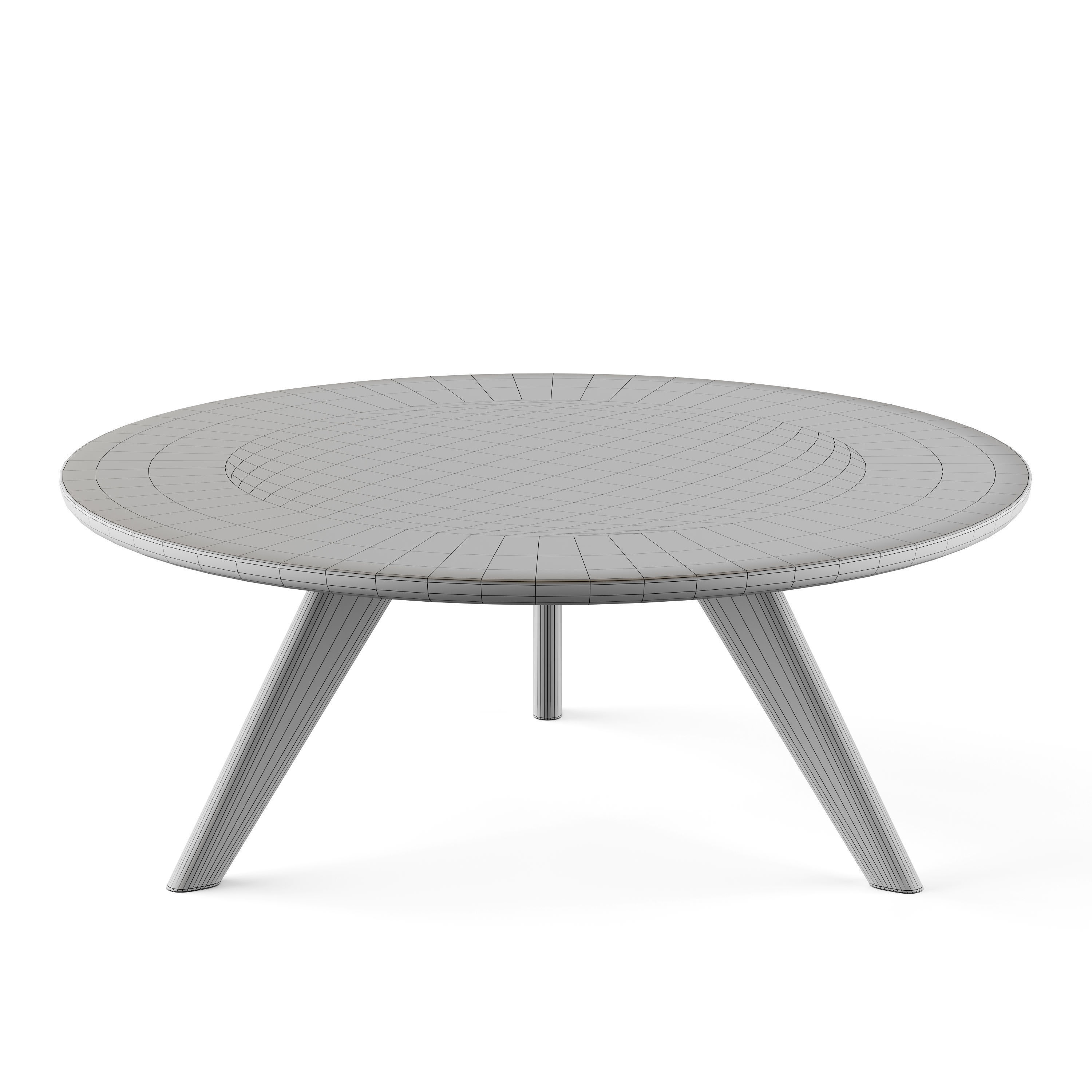 Round coffe table 3D model_13