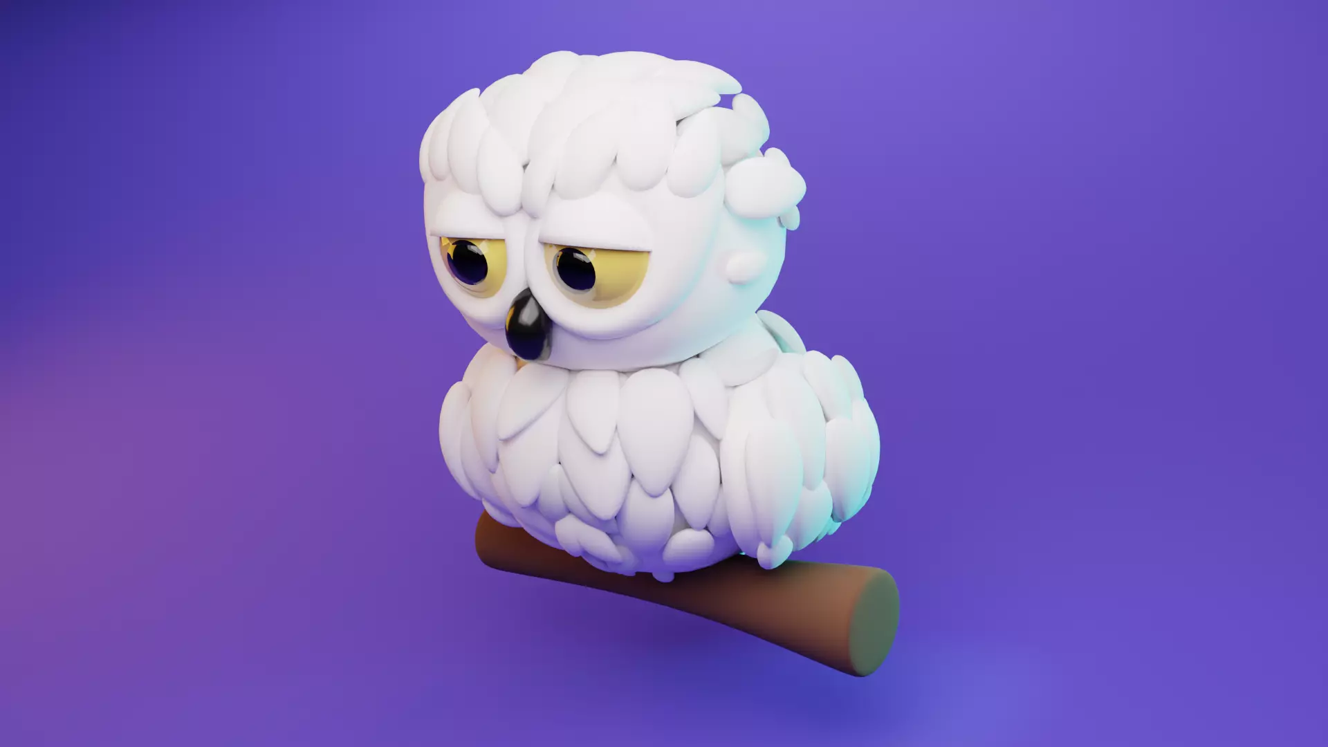 Owl Polygon Free low-poly 3D model