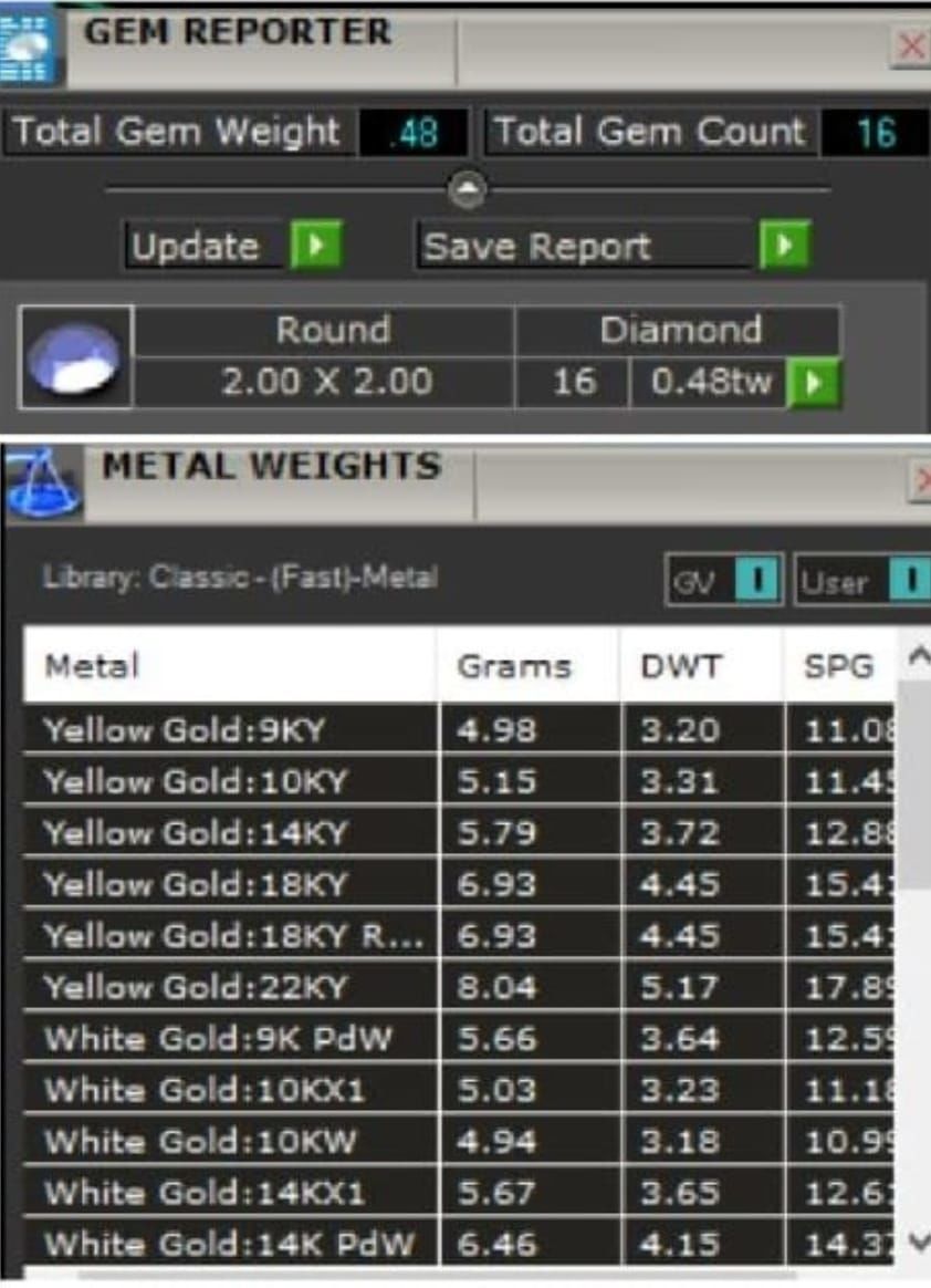 Quinceanera heart Ring with 2mm stones 3D model_2